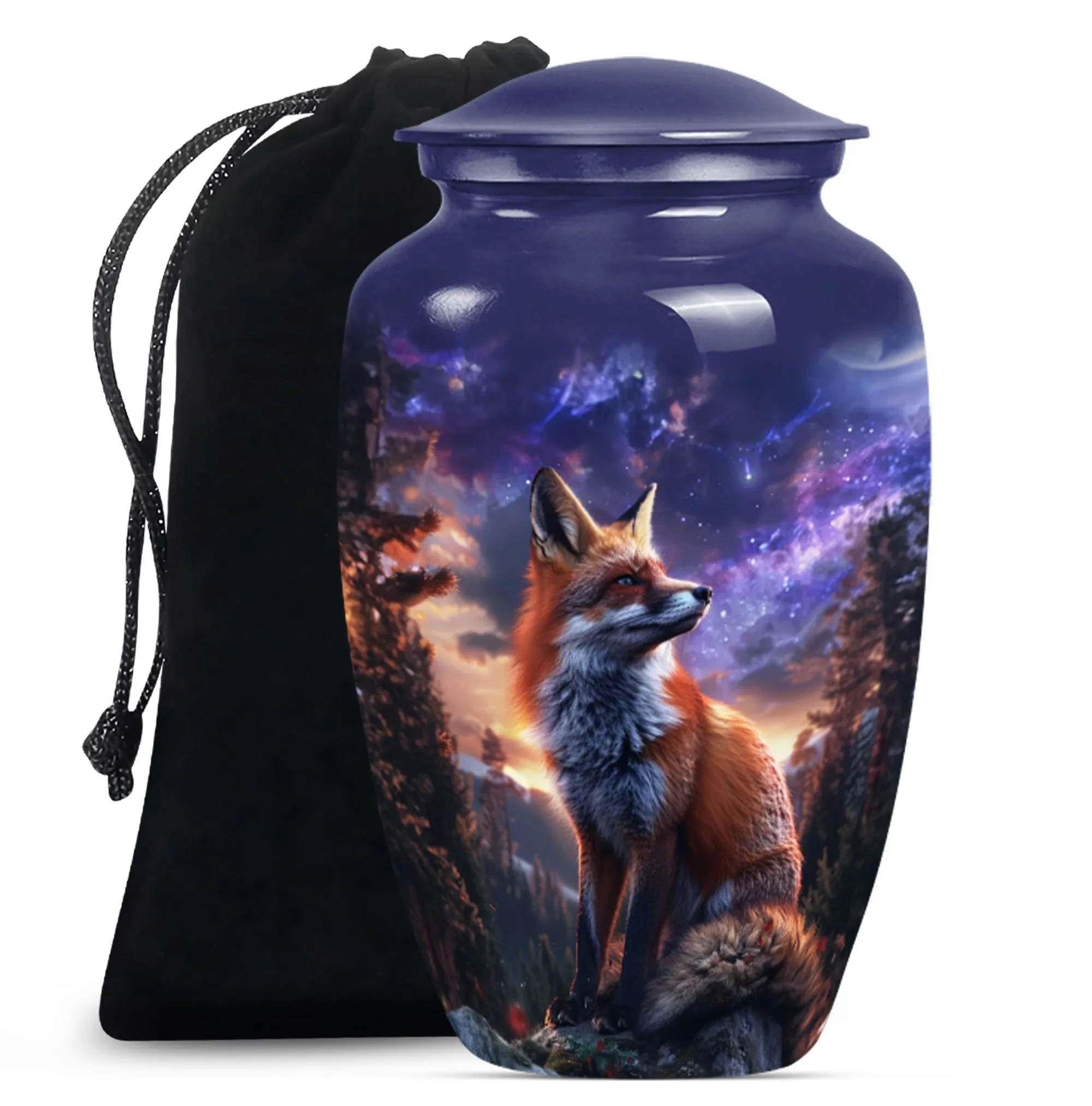 Meadow Fox Urn - Nobly Crafted Cremation Option for Human Ashes