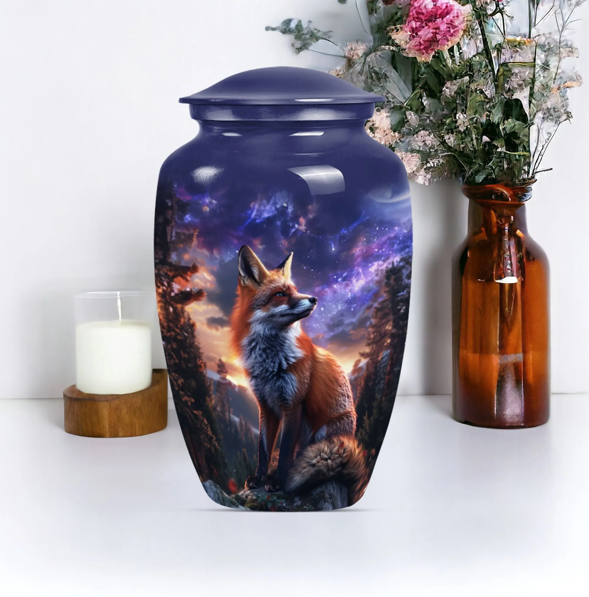 Meadow Fox Urn - Nobly Crafted Cremation Option for Human Ashes