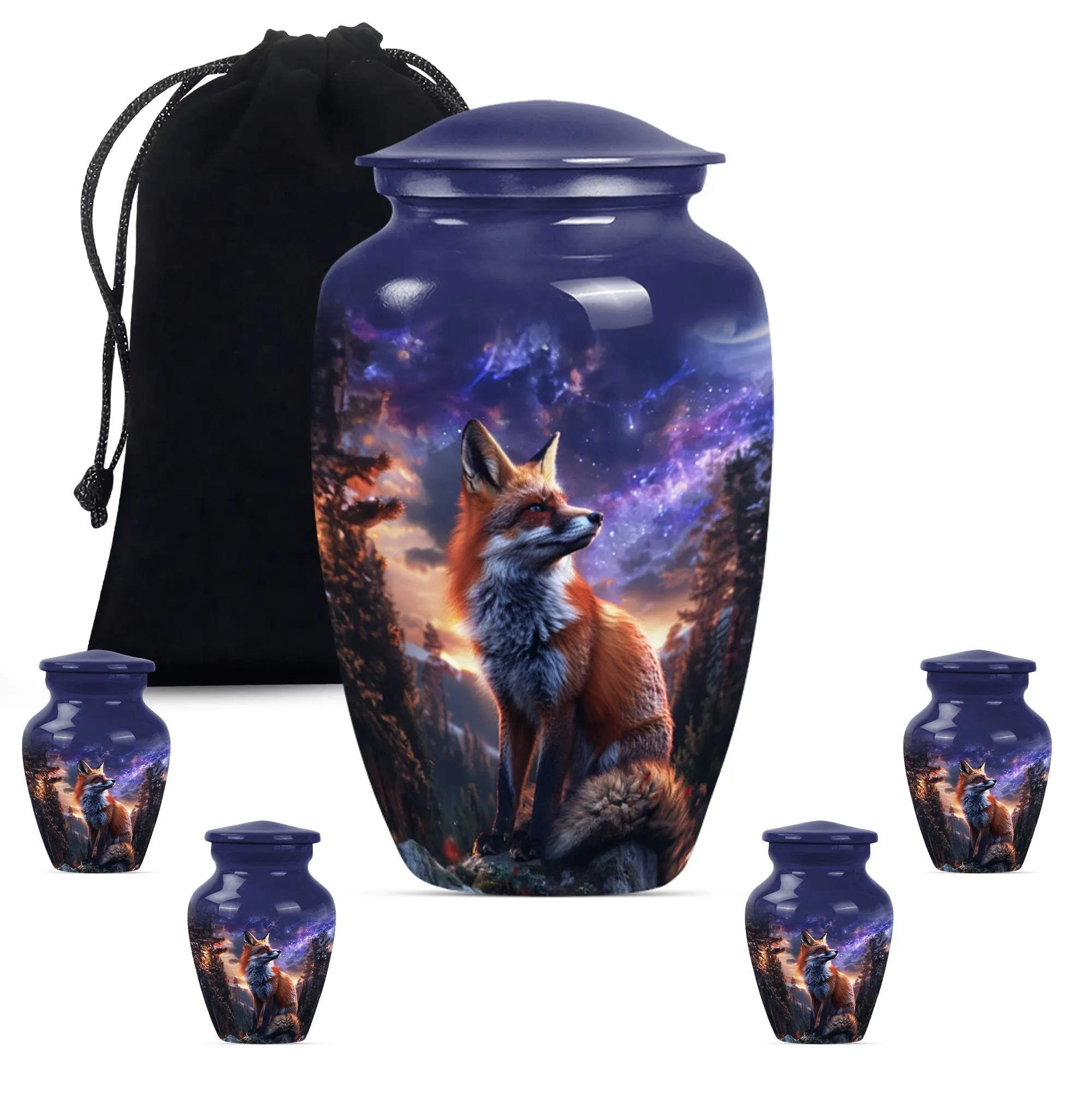 Meadow Fox Urn - Nobly Crafted Cremation Option for Human Ashes
