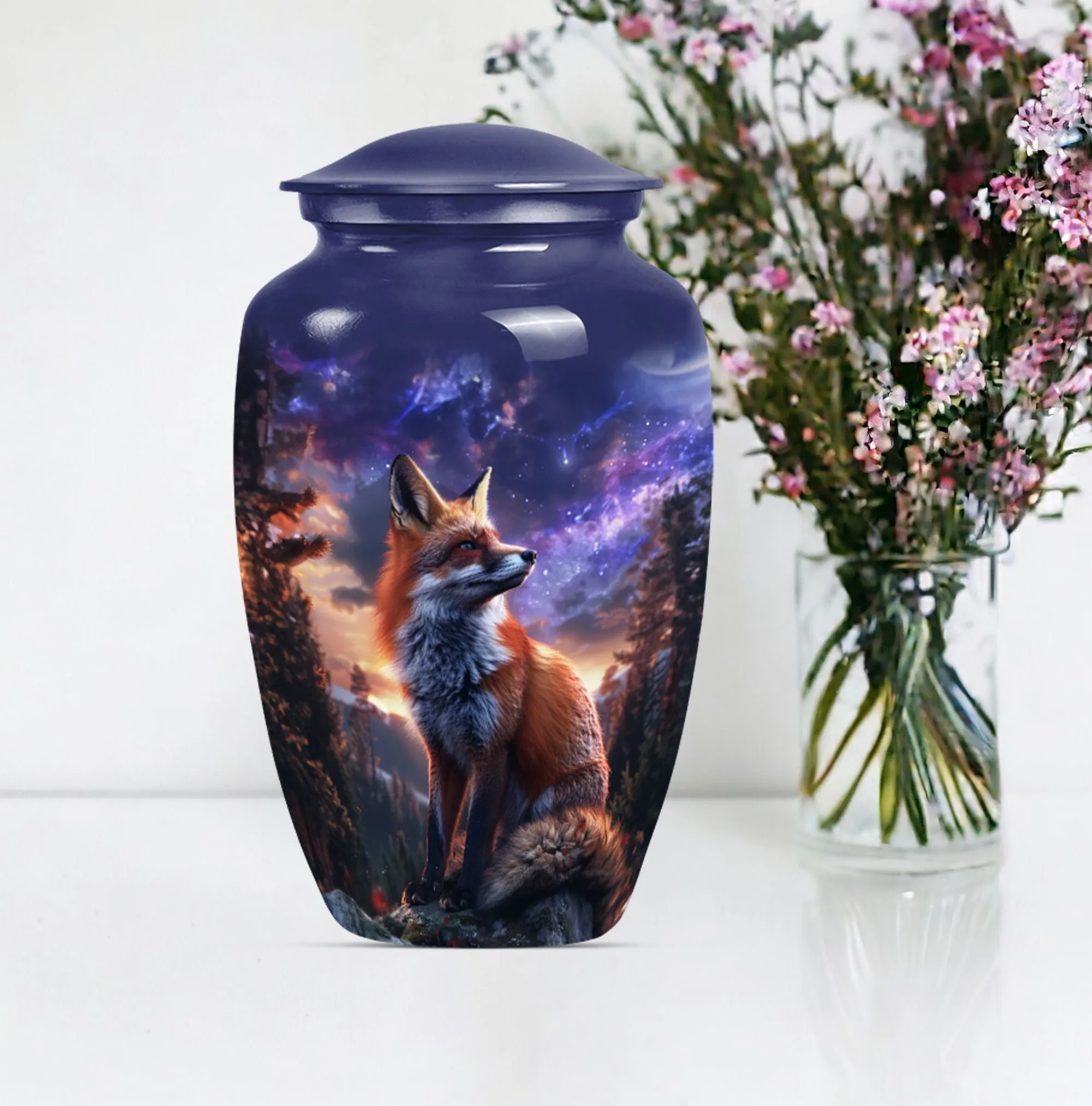 Meadow Fox Urn - Nobly Crafted Cremation Option for Human Ashes