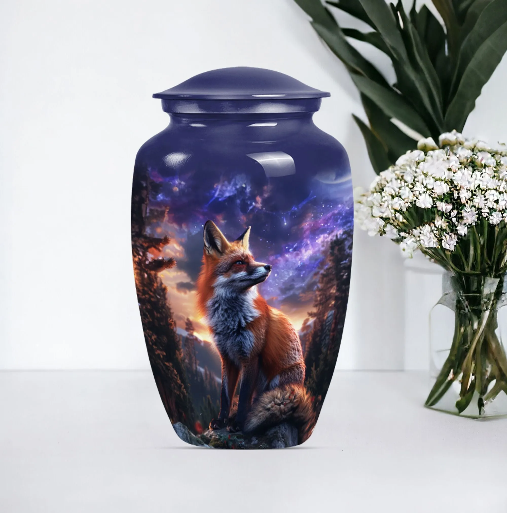 Meadow Fox Urn - Nobly Crafted Cremation Option for Human Ashes