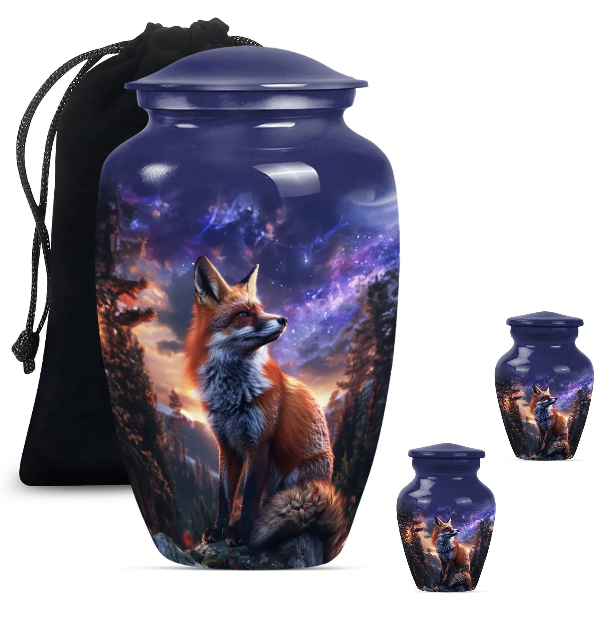 Meadow Fox Urn - Nobly Crafted Cremation Option for Human Ashes