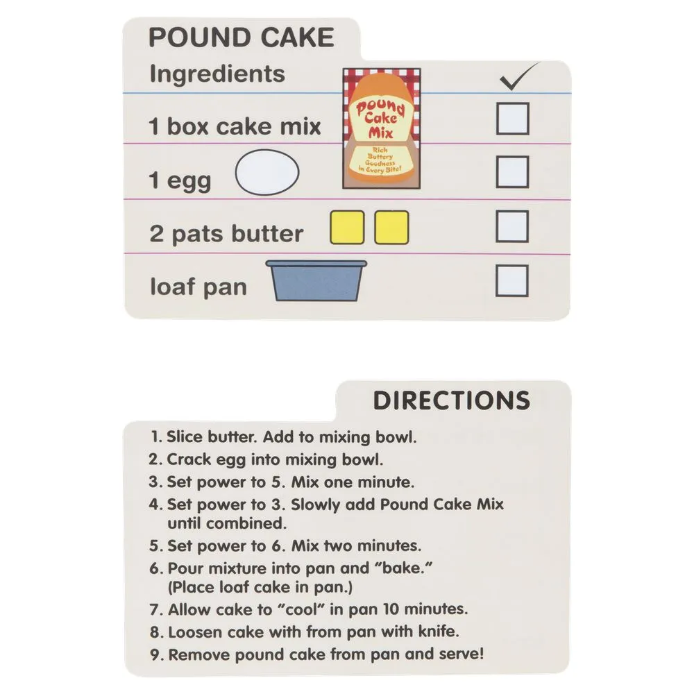 Melissa & Doug Wooden Make-A-Cake Mixer Set