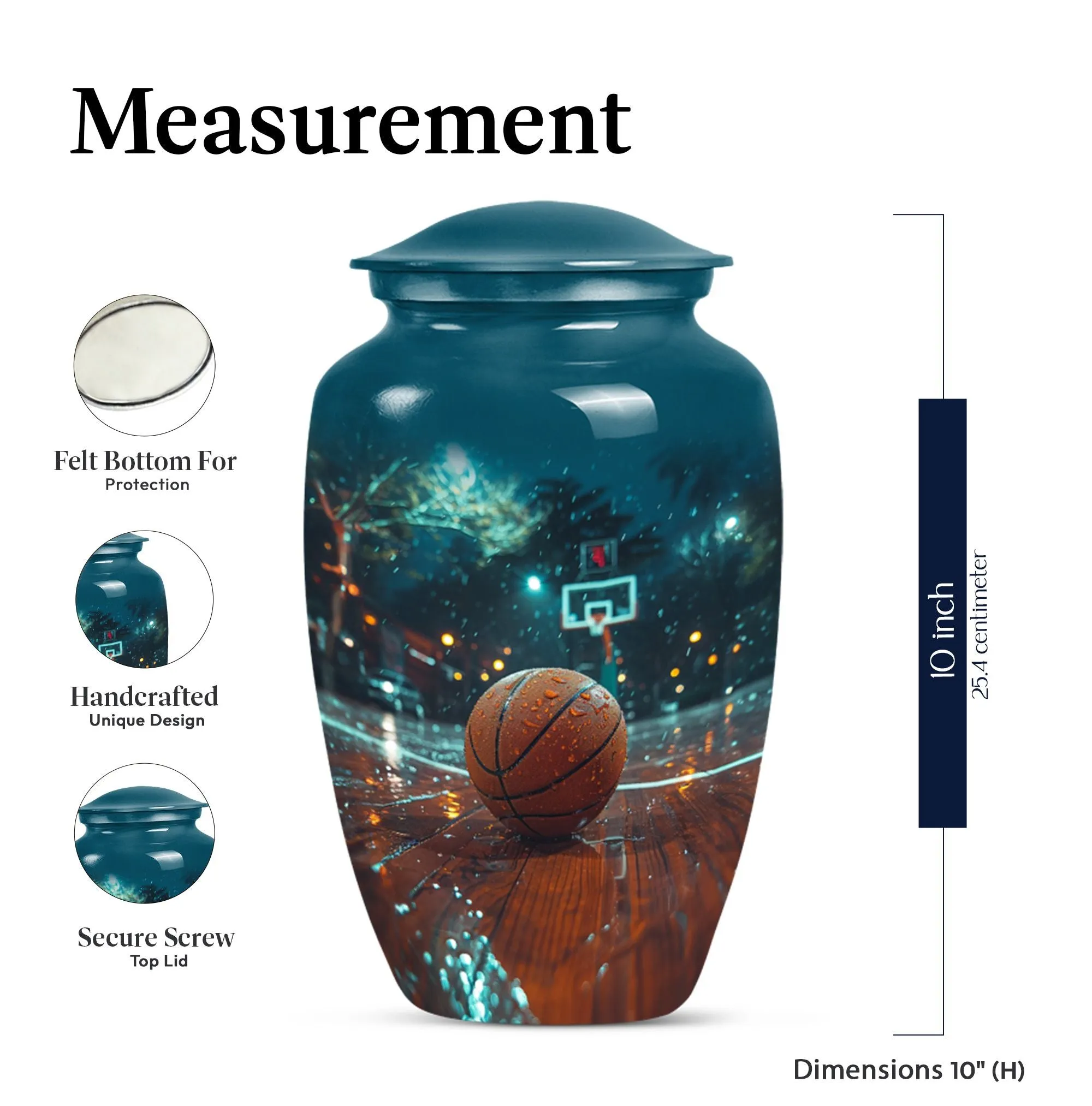 Memorial Basketball Cremation Urn - For Champions Ashes