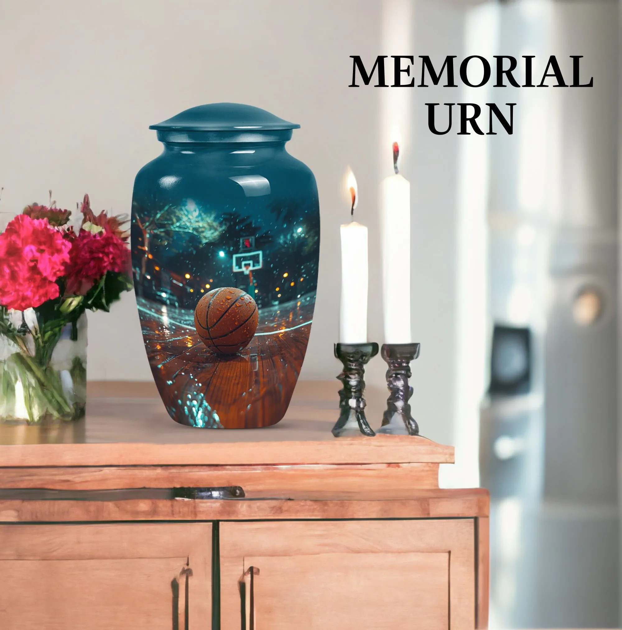 Memorial Basketball Cremation Urn - For Champions Ashes