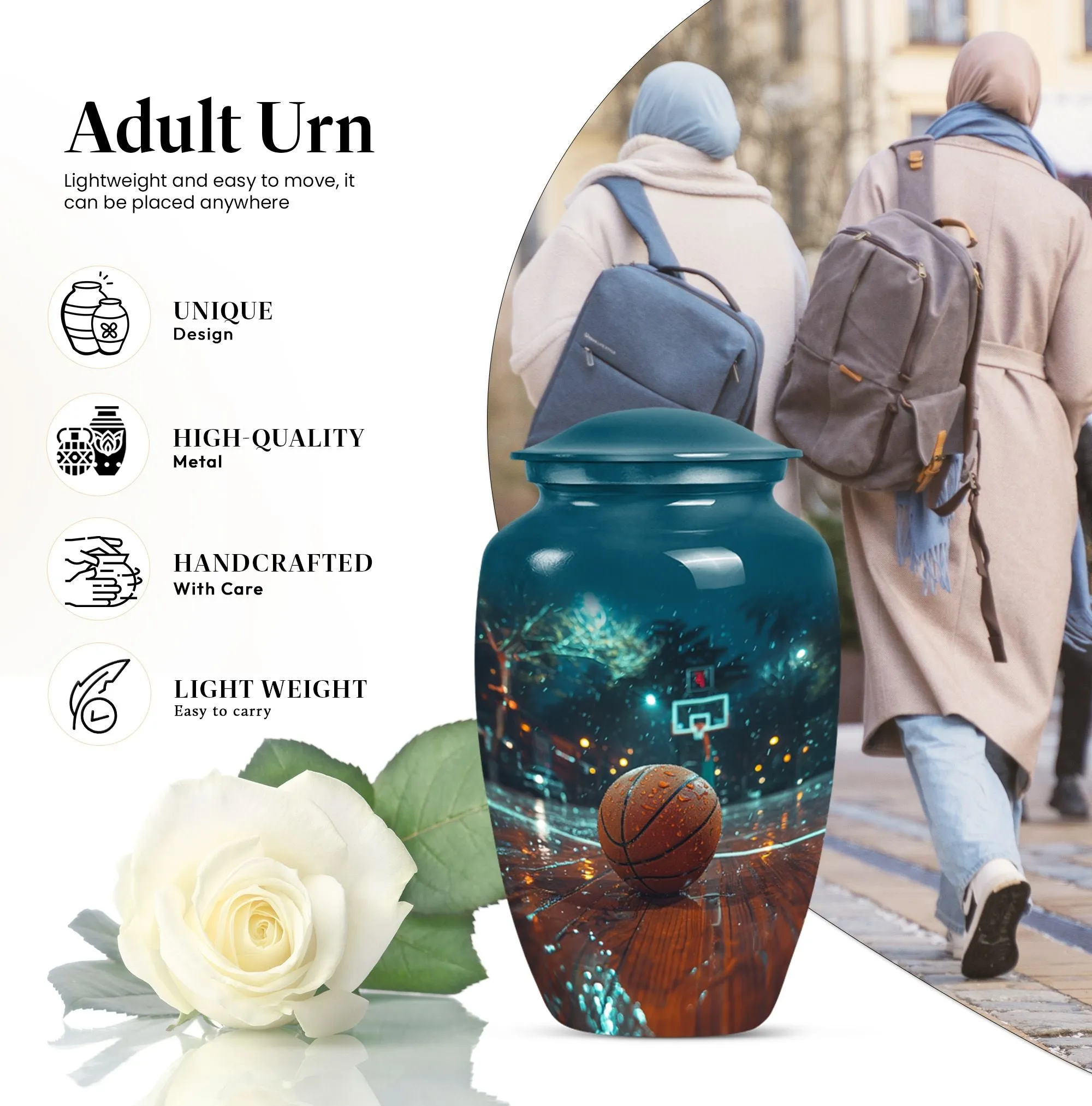 Memorial Basketball Cremation Urn - For Champions Ashes
