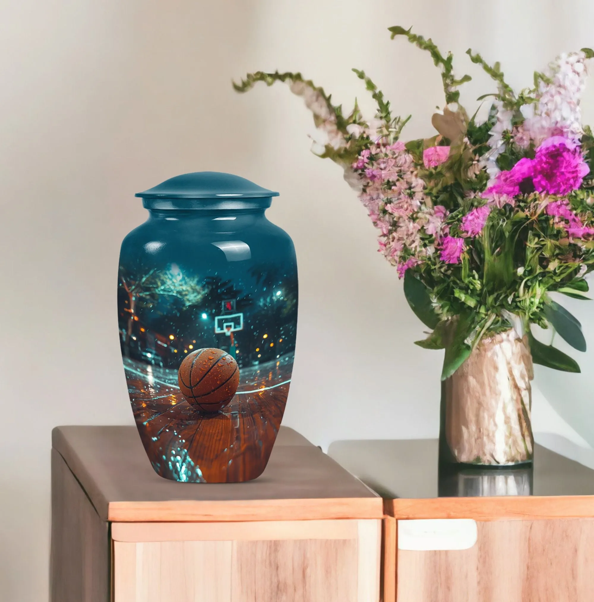 Memorial Basketball Cremation Urn - For Champions Ashes