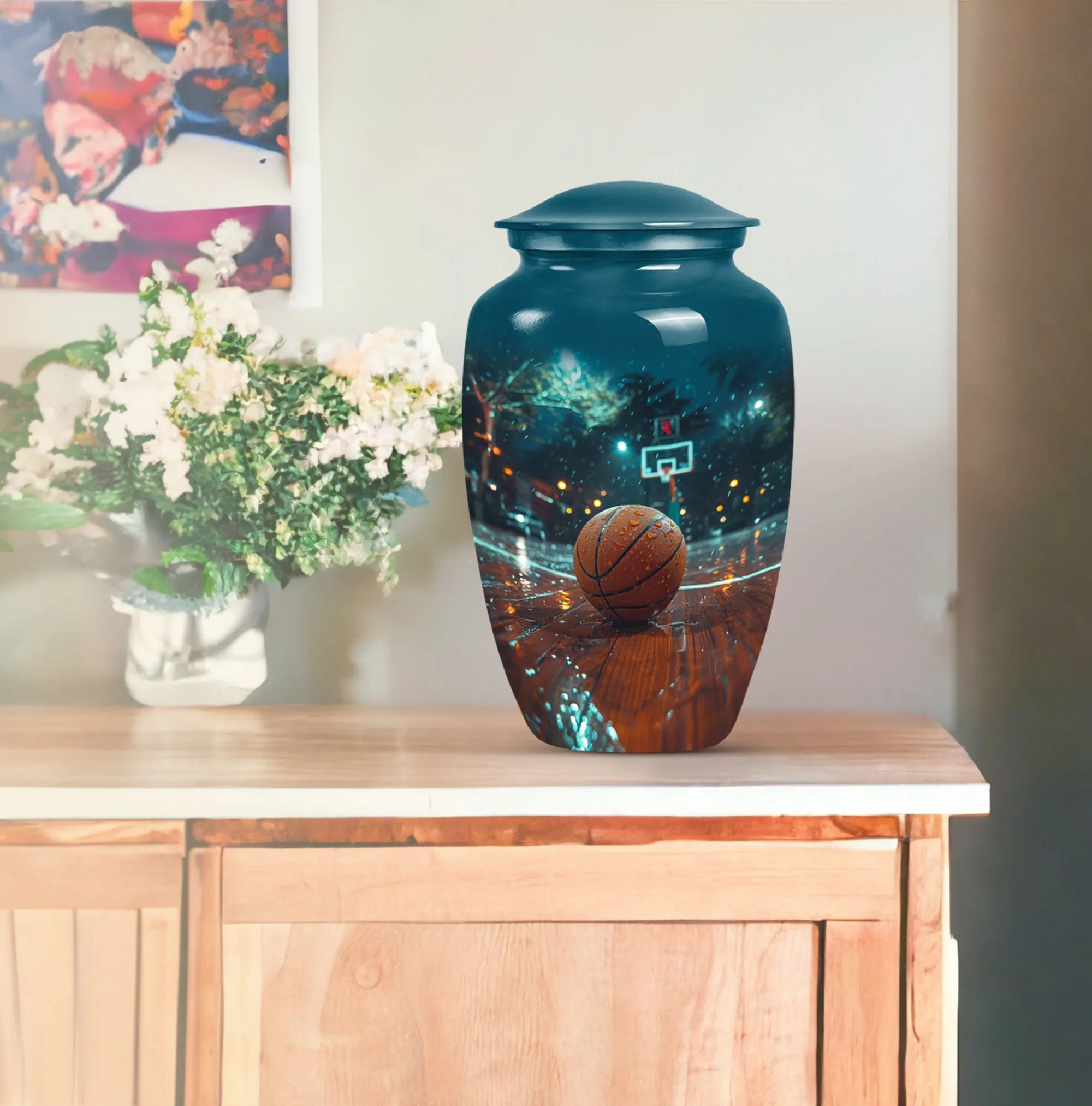 Memorial Basketball Cremation Urn - For Champions Ashes