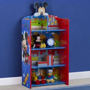 Mickey Mouse Wooden Playhouse 4-Shelf Bookcase
