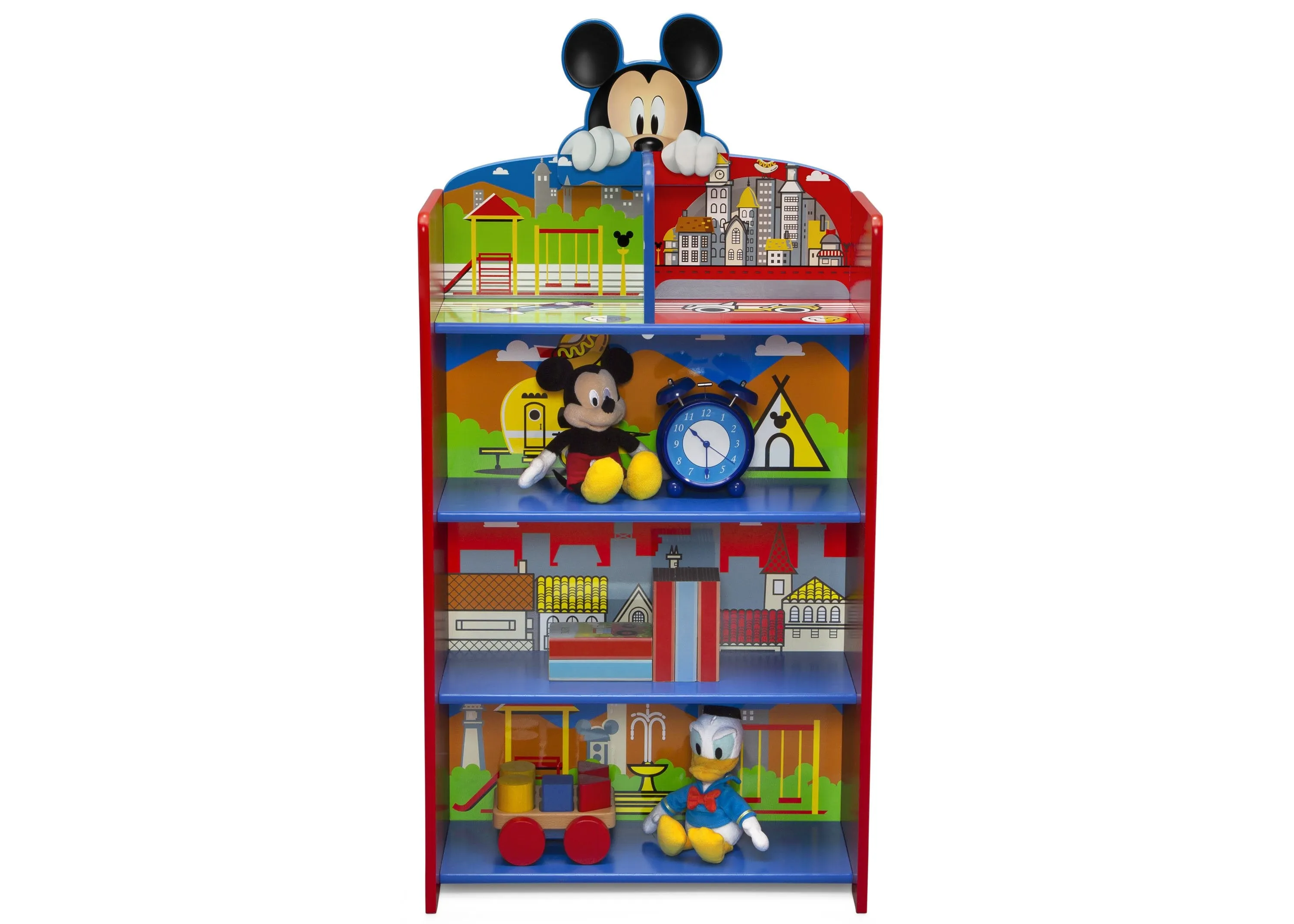 Mickey Mouse Wooden Playhouse 4-Shelf Bookcase
