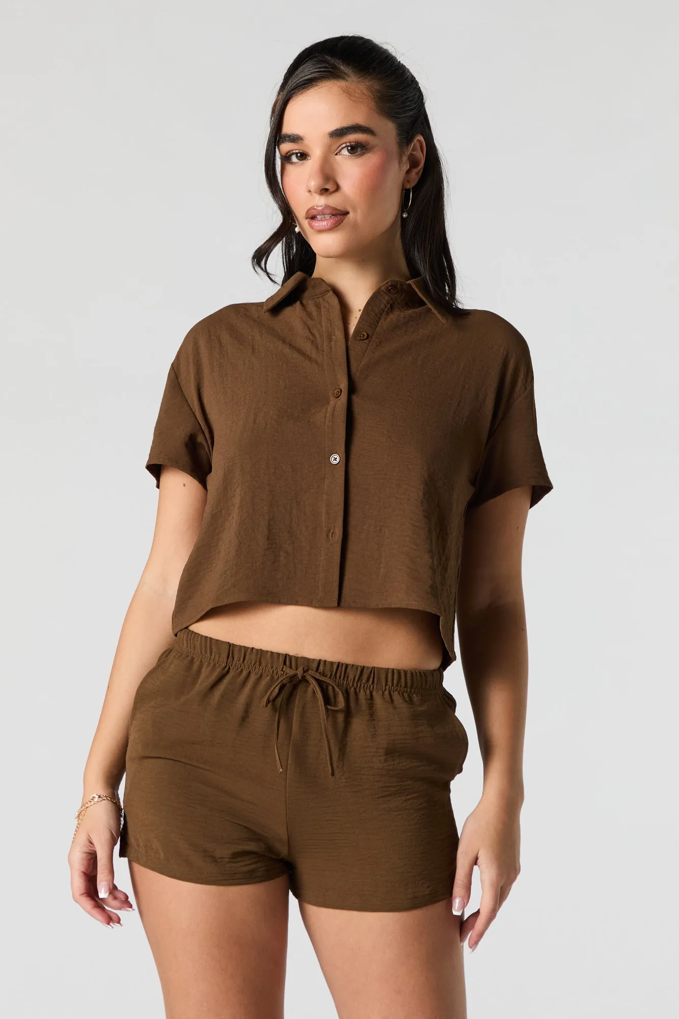 Mid Rise Drawstring Short