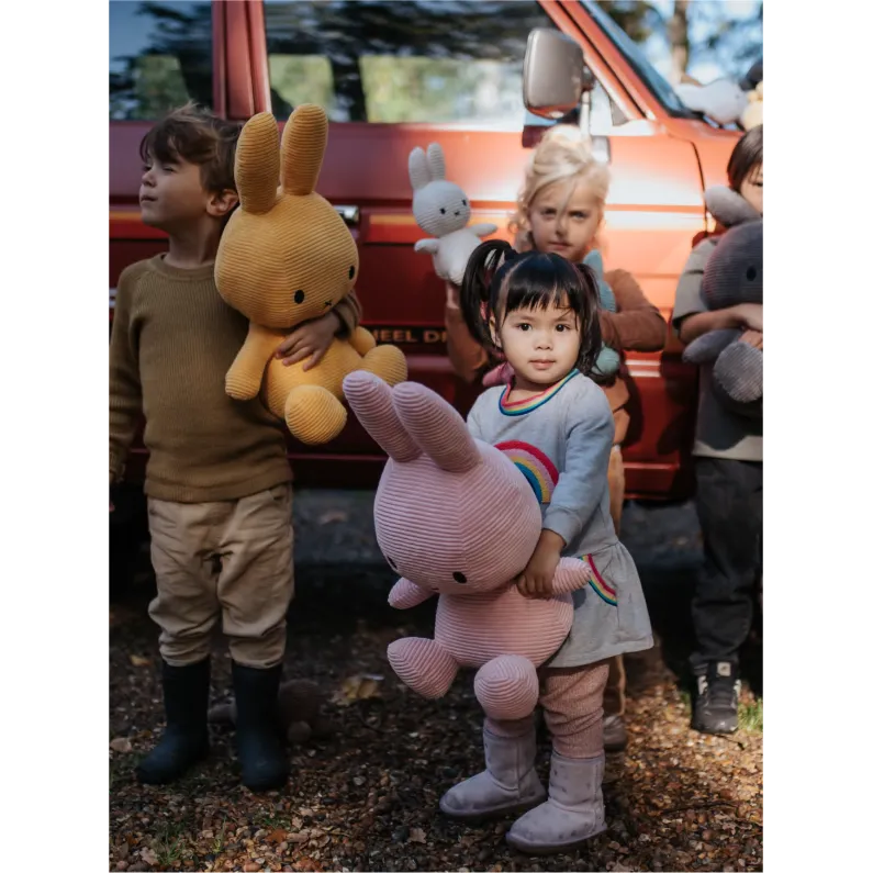 Miffy Sitting Corduroy - Pink