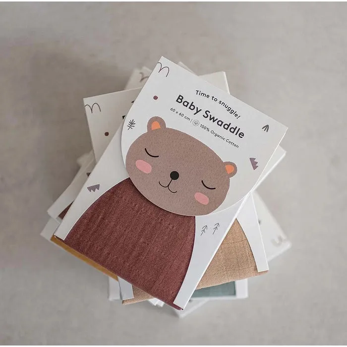 Mini Muslin Swaddle, Berry