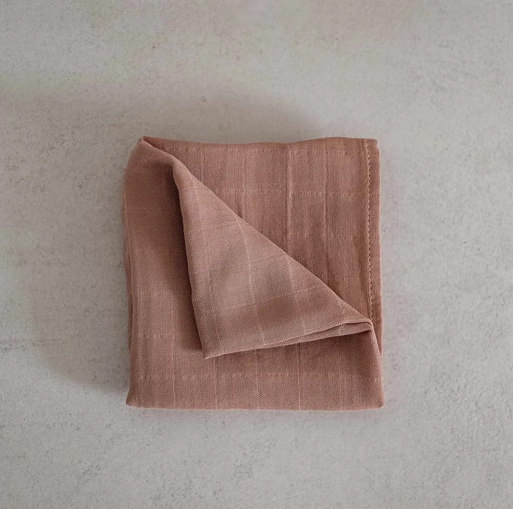Mini Muslin Swaddle, Berry