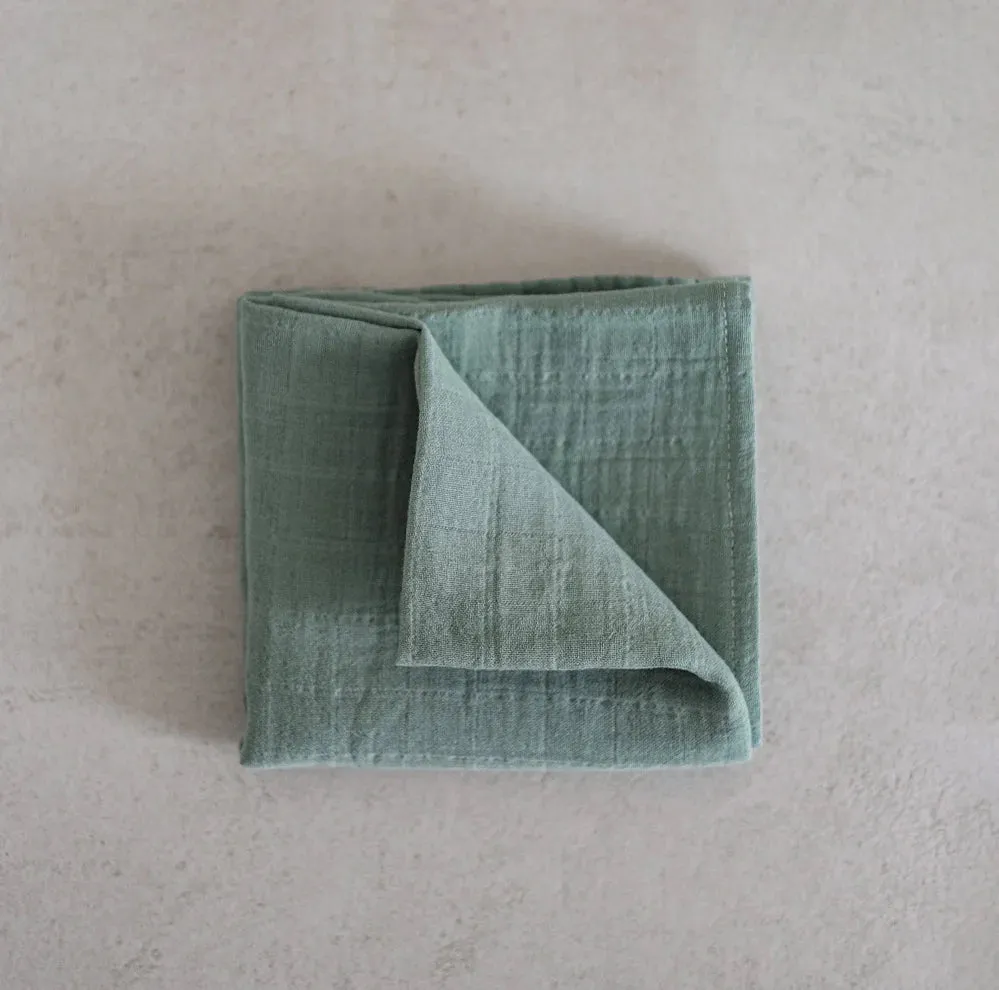 Mini Muslin Swaddle, Teal