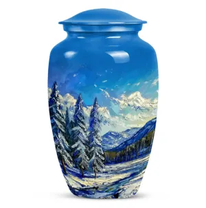 Mountains Urn - Memorial Keepsake for Loved Ones, Cremation Urn