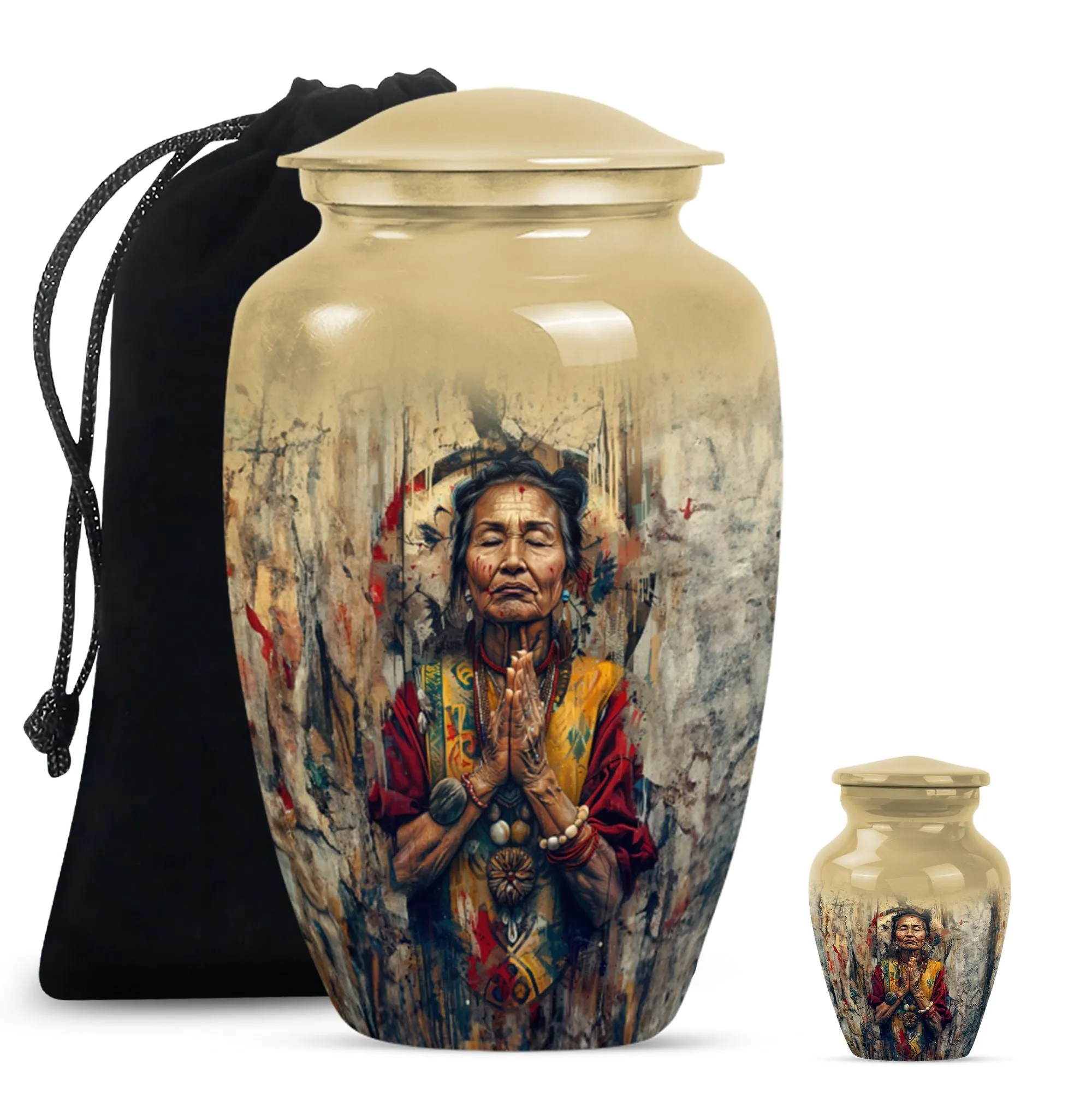 Native American Inspired Resilient  Funeral Urn
