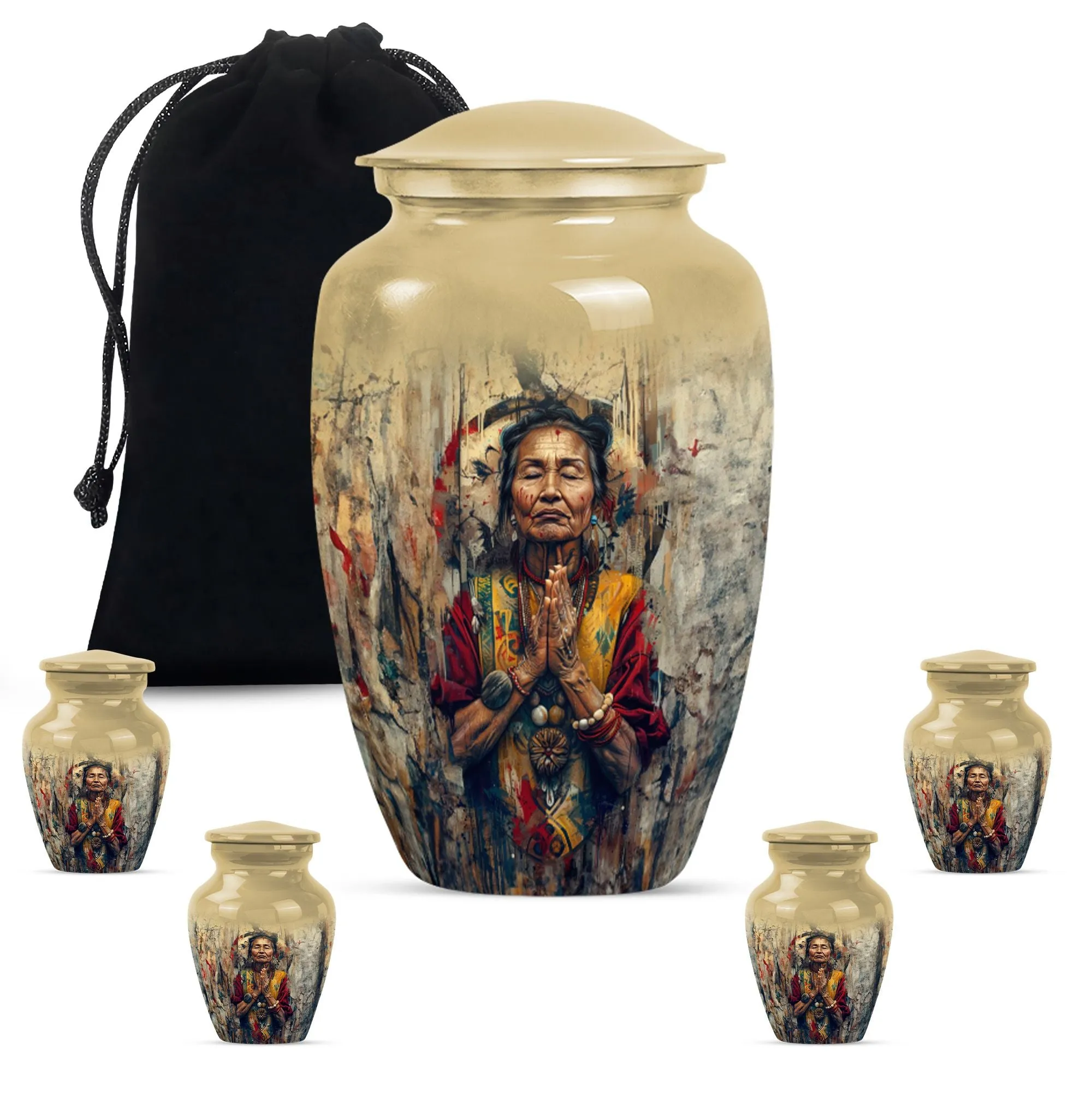 Native American Inspired Resilient  Funeral Urn