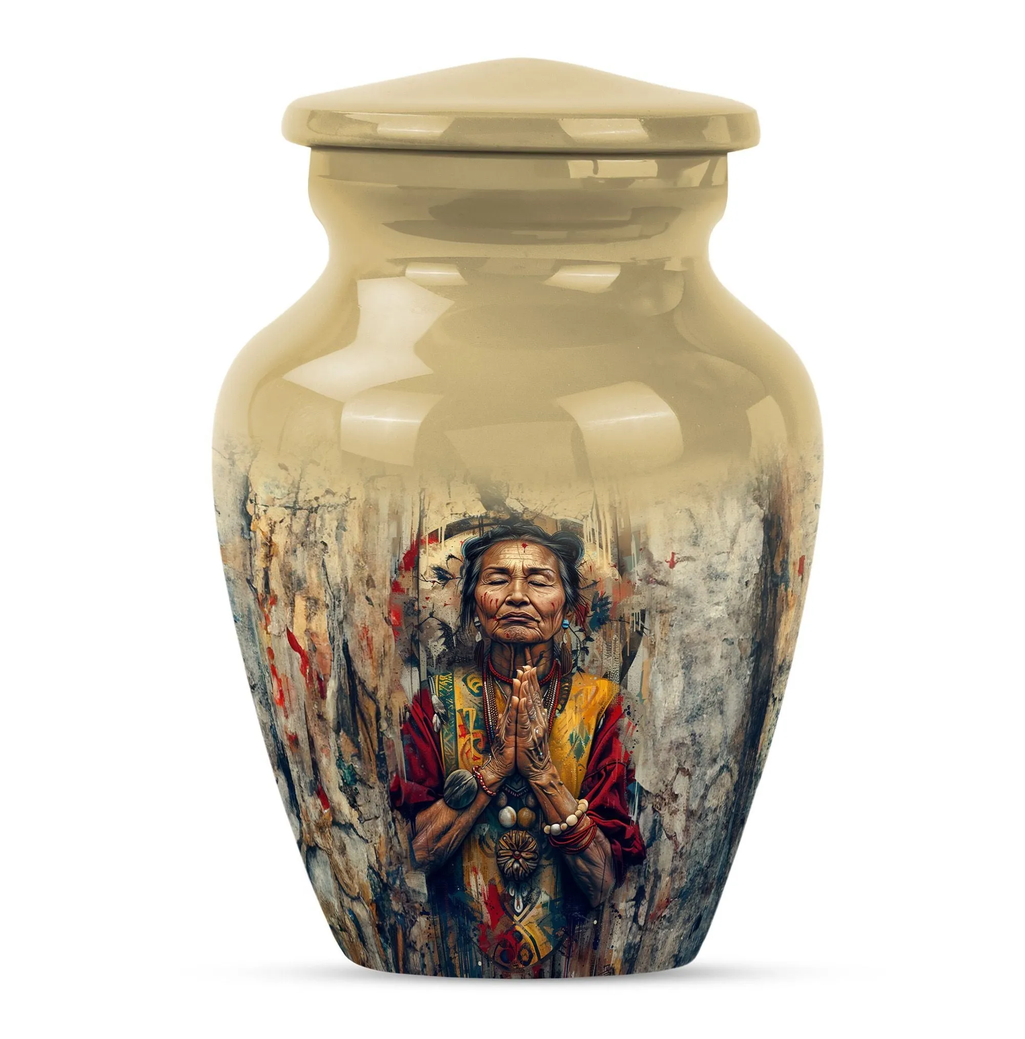 Native American Inspired Resilient  Funeral Urn