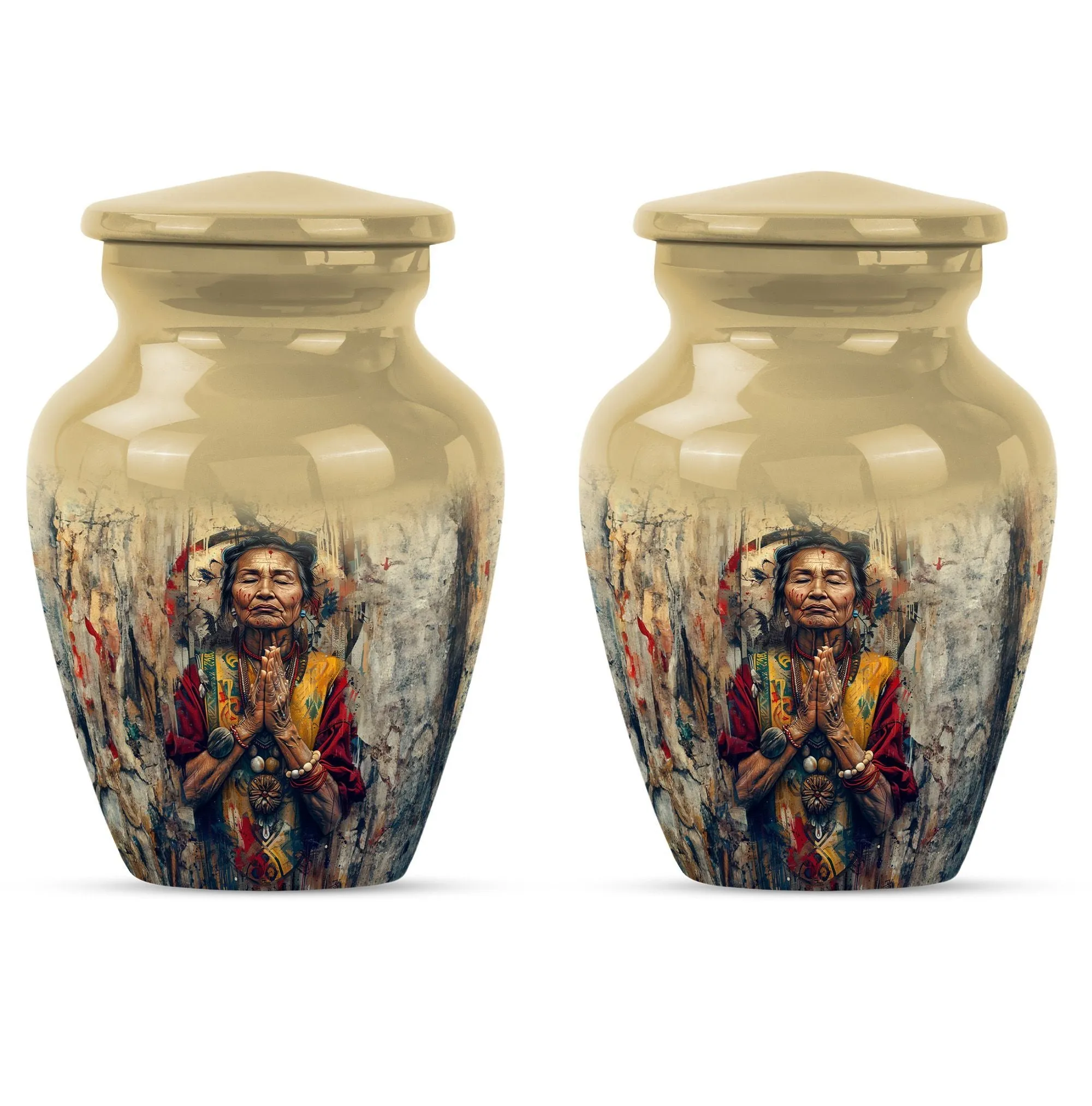 Native American Inspired Resilient  Funeral Urn