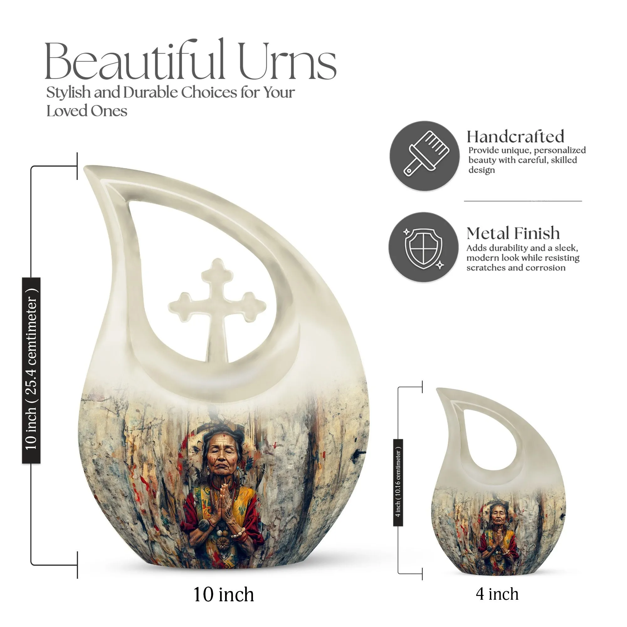 Native American Urn - Unique Memorial Urn for Ashes