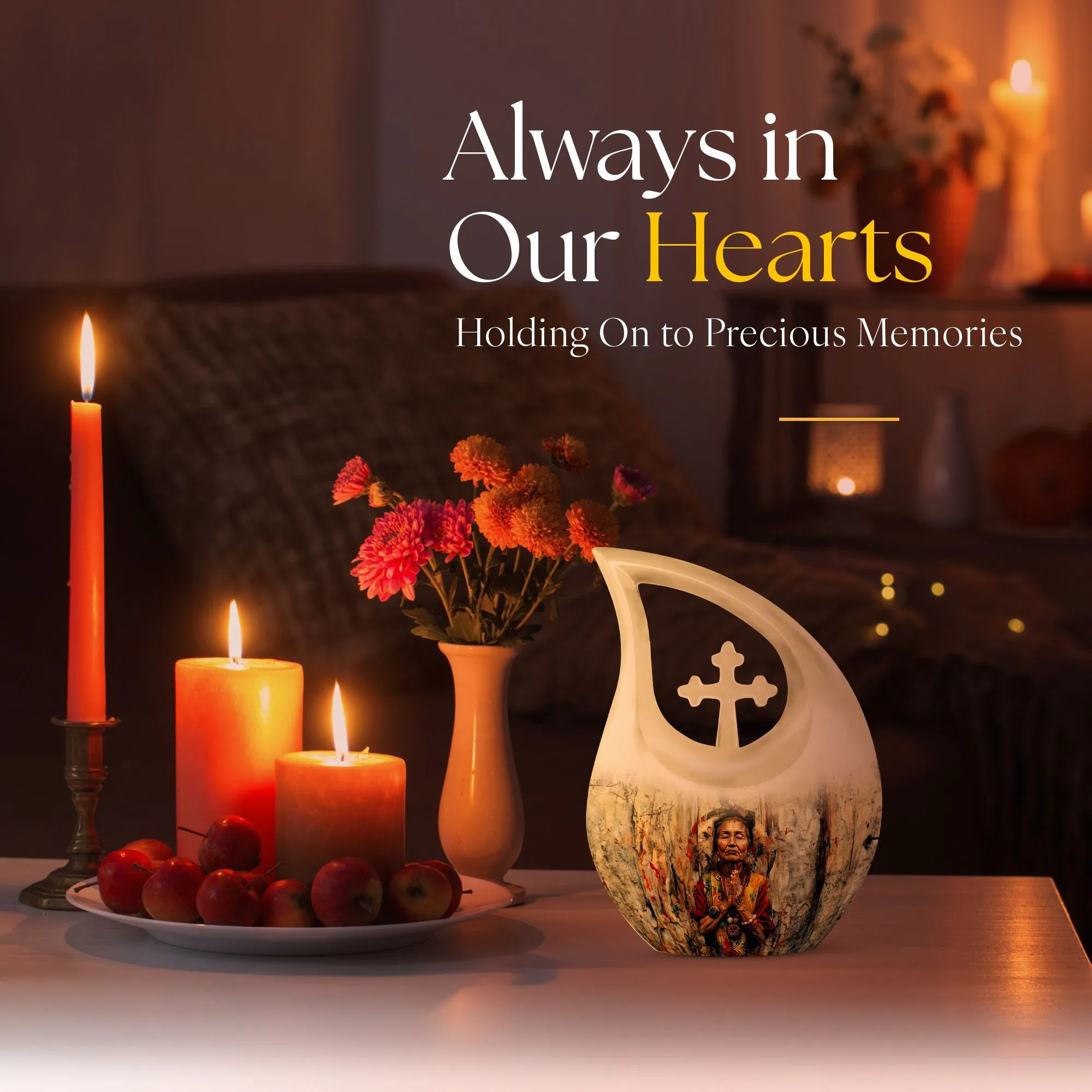 Native American Urn - Unique Memorial Urn for Ashes
