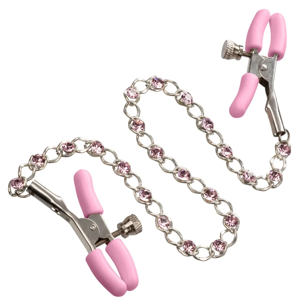 Nipple Play Crystal Chain Nipple Clamps