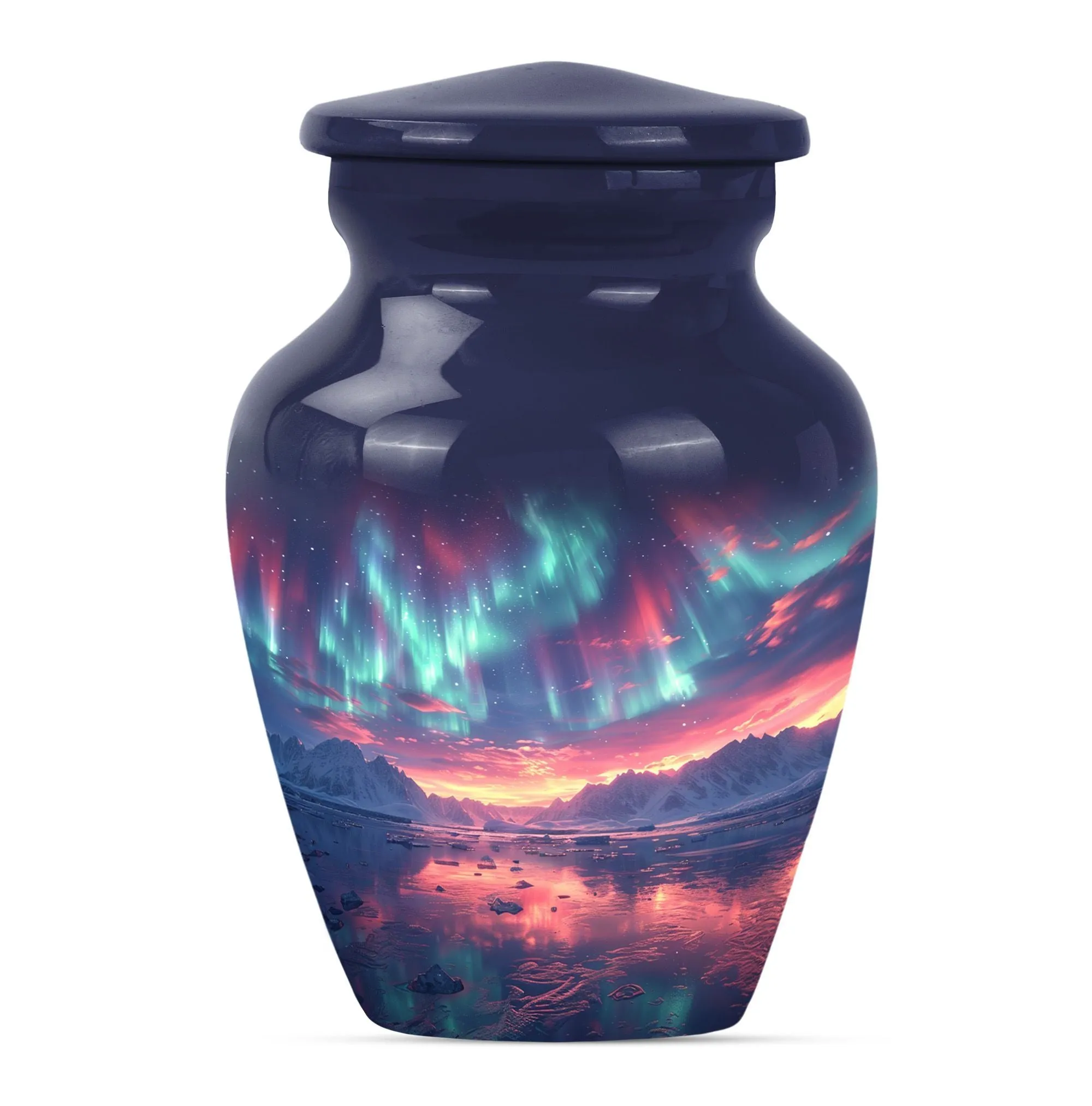 Northern Lights - Aurora Borealis Cremation Urn For Ashes