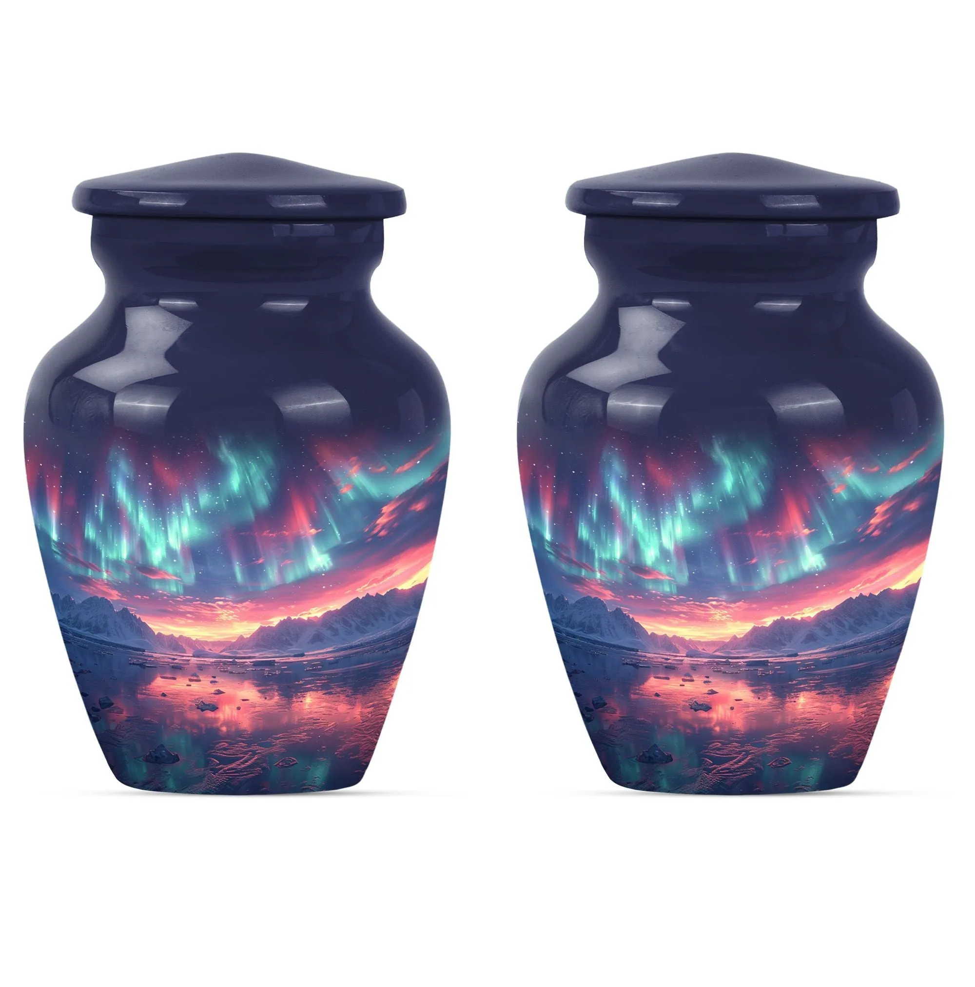 Northern Lights - Aurora Borealis Cremation Urn For Ashes