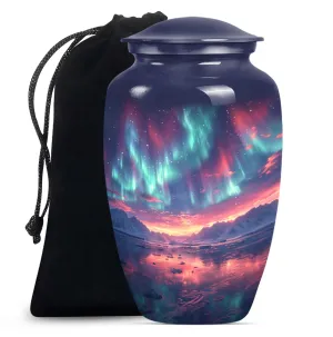 Northern Lights - Aurora Borealis Cremation Urn For Ashes