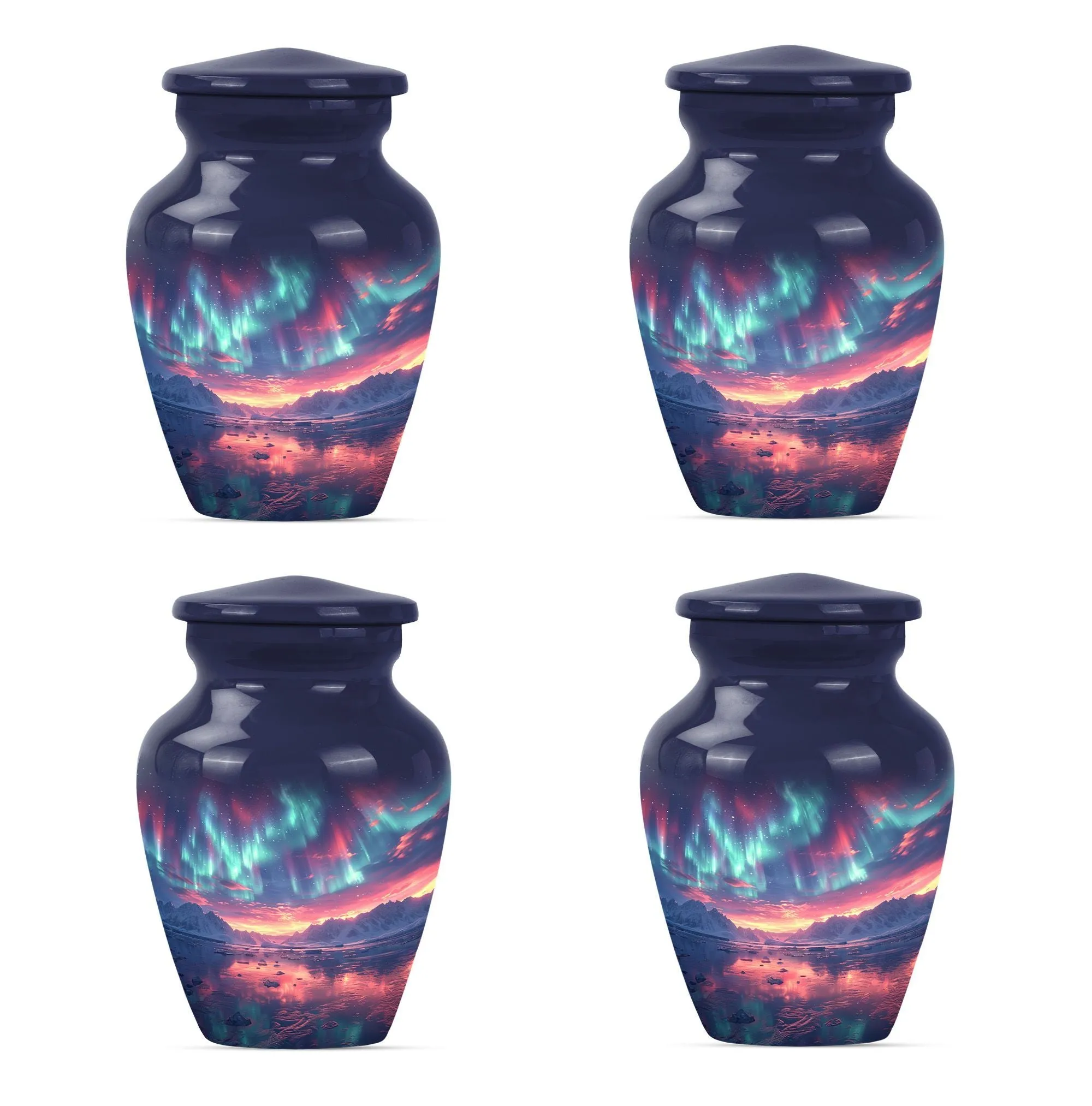 Northern Lights - Aurora Borealis Cremation Urn For Ashes