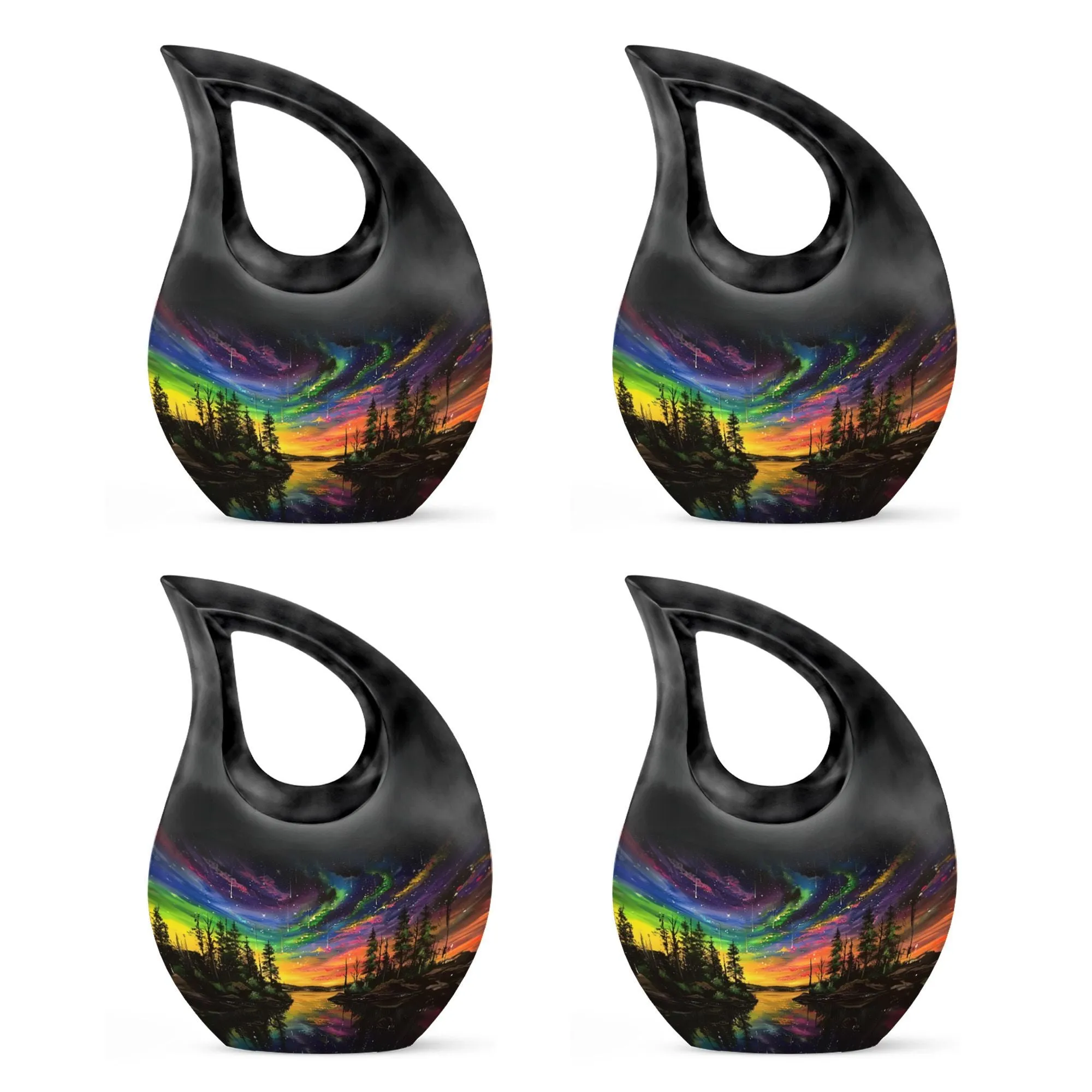 Northern Lights Extra Large Cremation Urn For Ashes