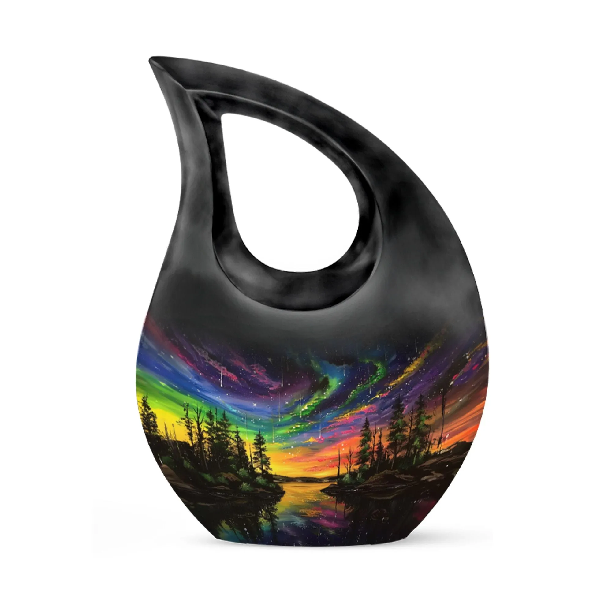 Northern Lights Extra Large Cremation Urn For Ashes