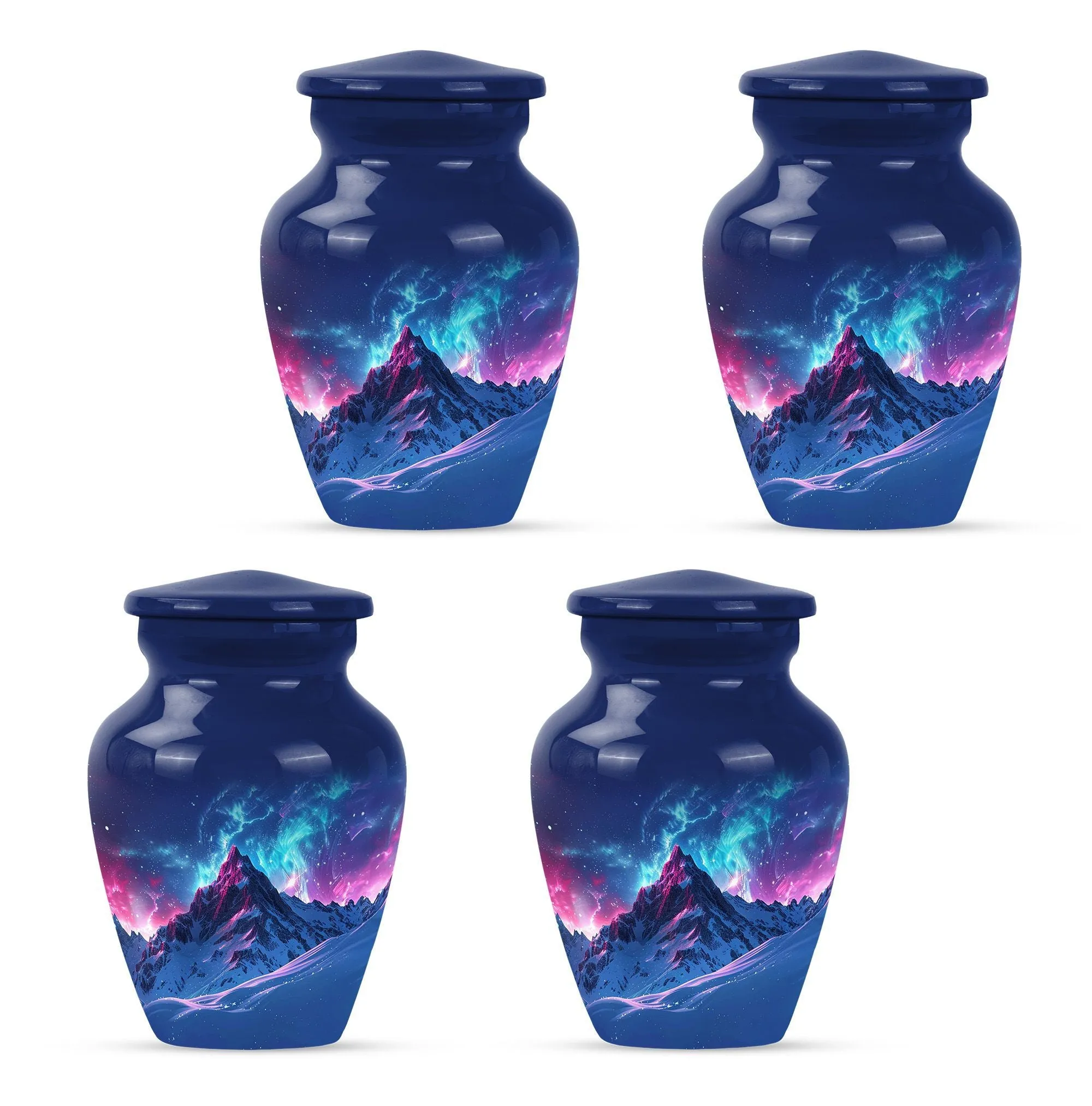 Northern Lights Memorial Keepsake - Classic Cremation Urn