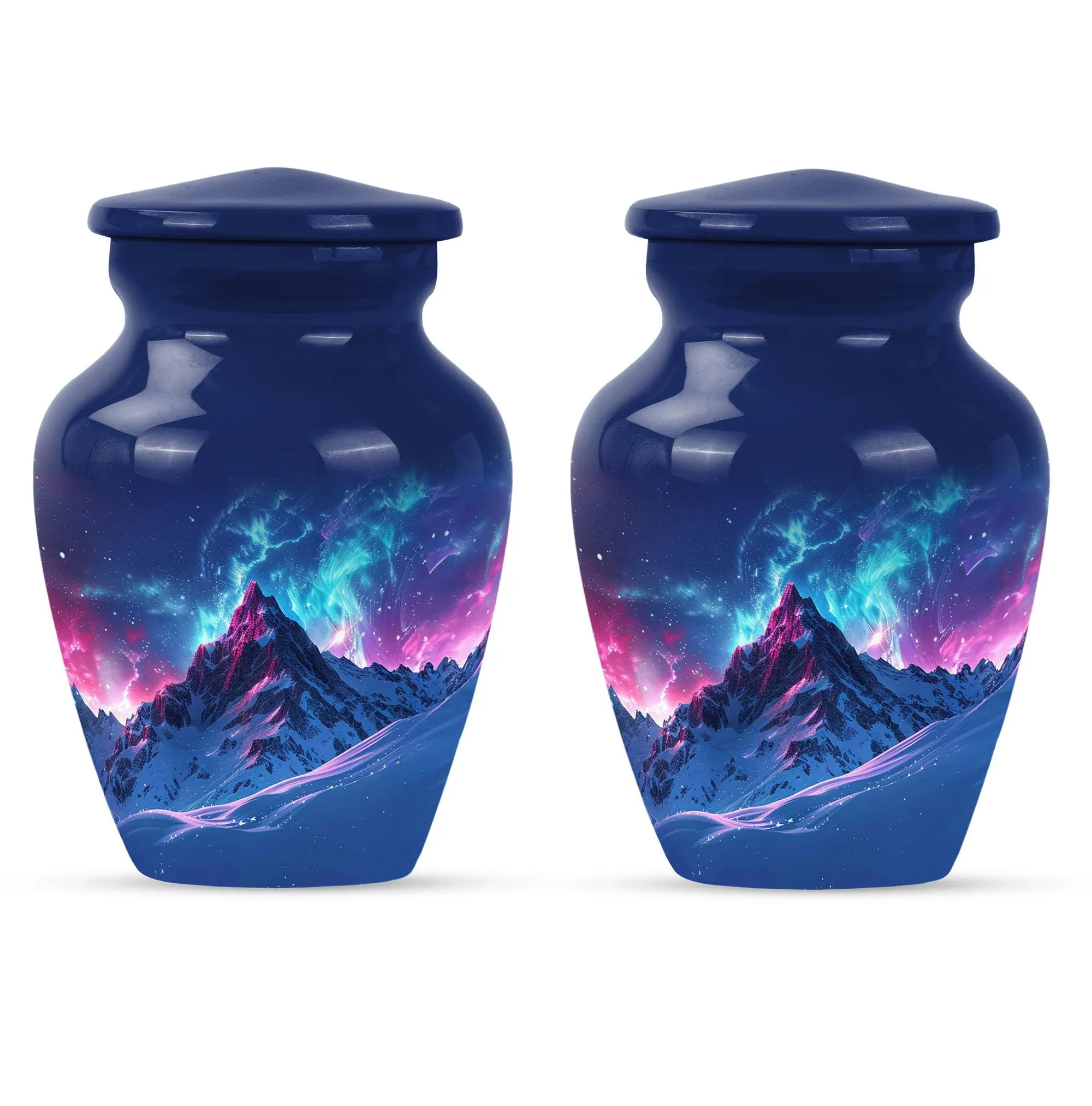 Northern Lights Memorial Keepsake - Classic Cremation Urn