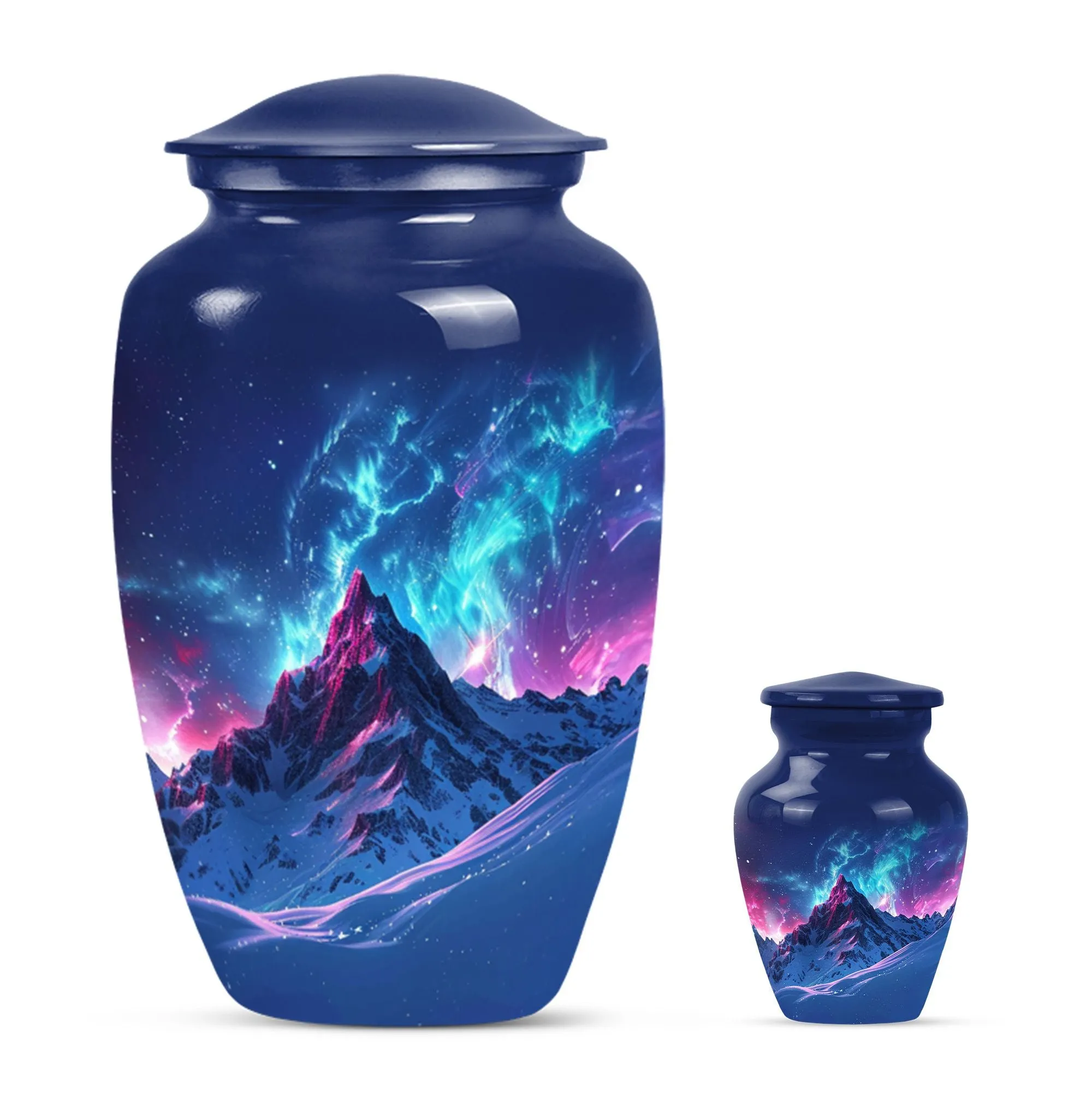 Northern Lights Memorial Keepsake - Classic Cremation Urn
