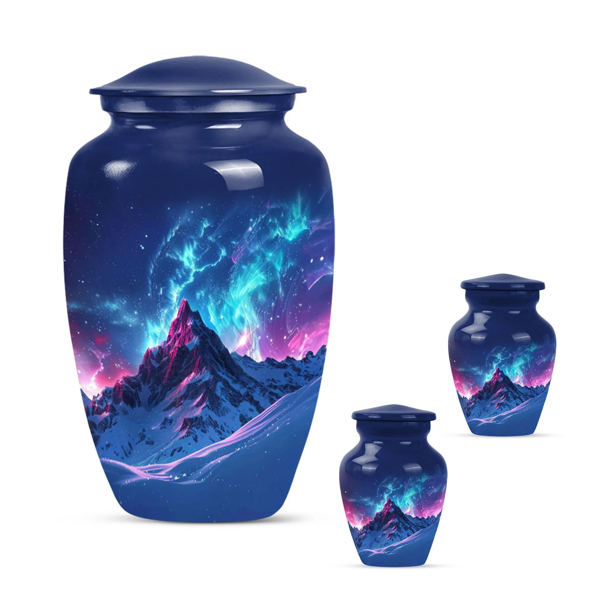 Northern Lights Memorial Keepsake - Classic Cremation Urn