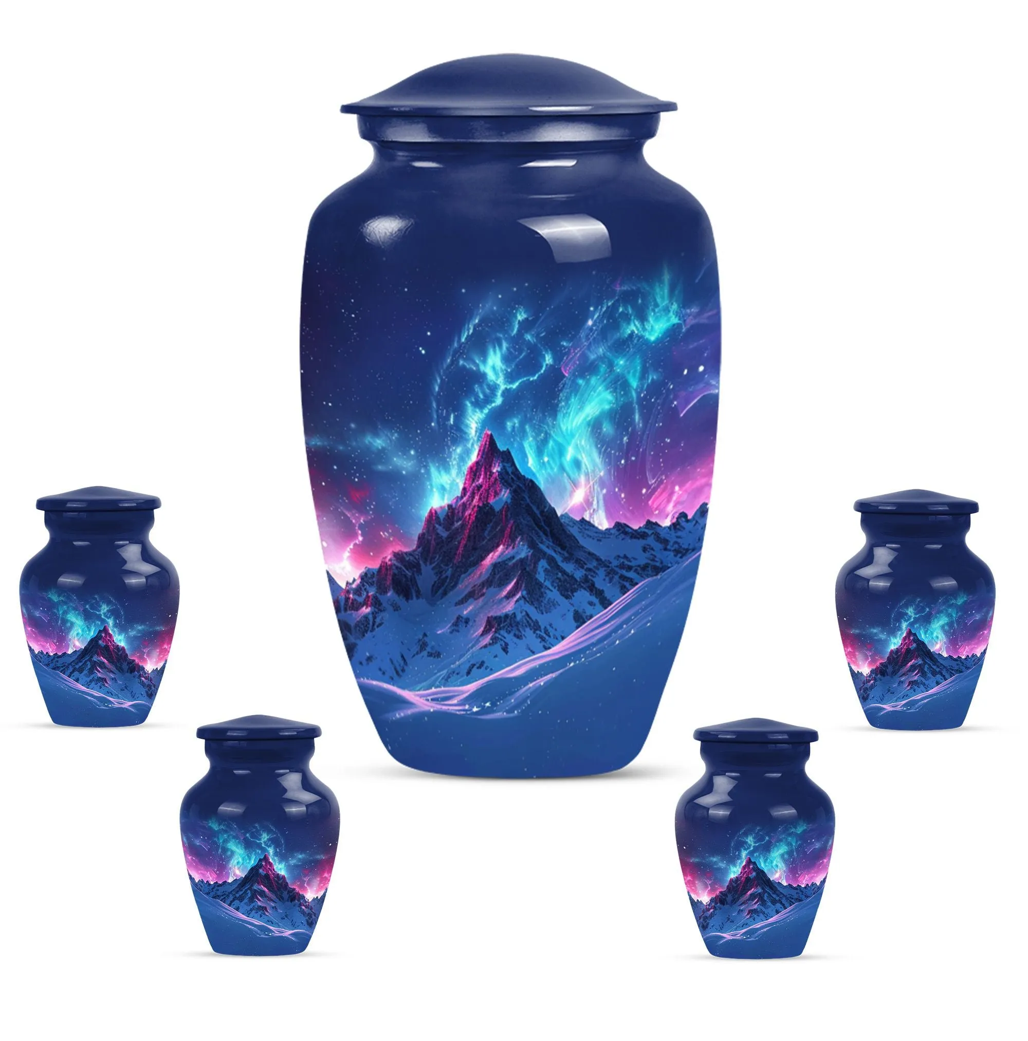 Northern Lights Memorial Keepsake - Classic Cremation Urn