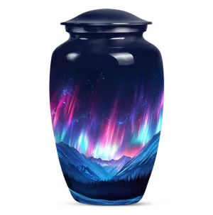 Northern Lights Men's Cremation Urn - Touch of Eternity Memorial