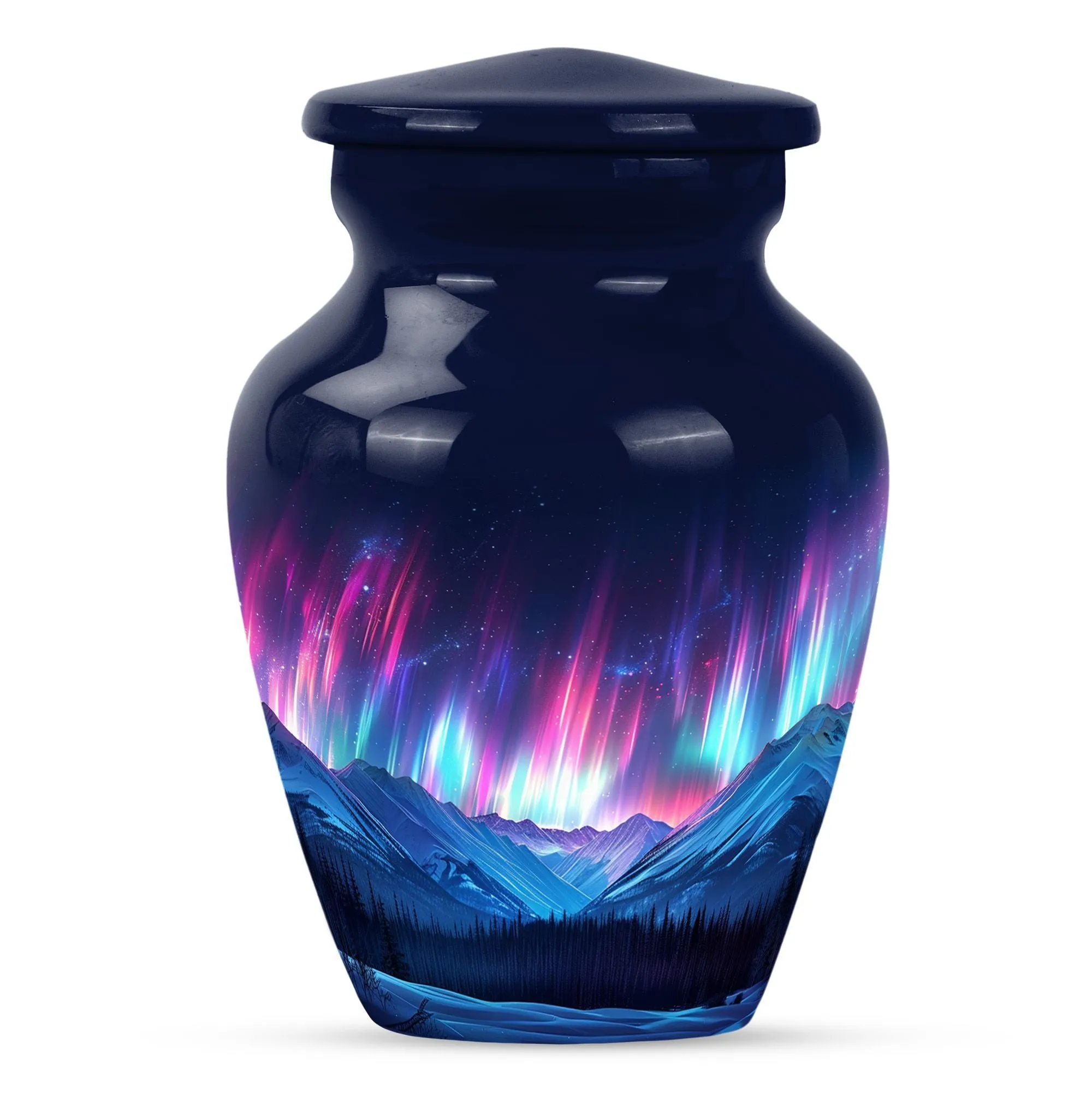 Northern Lights Men's Cremation Urn - Touch of Eternity Memorial