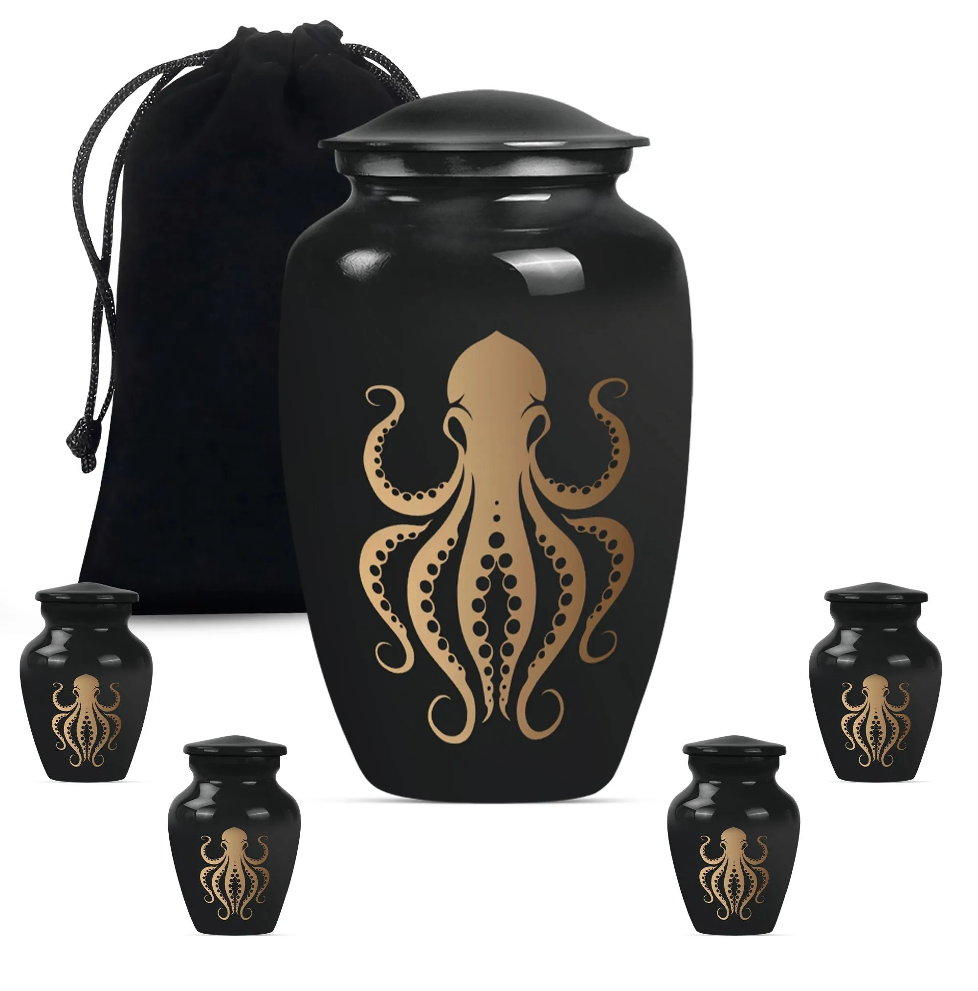 Octopus Eternity Vessel - A Cremation Tribute for Women Ashes