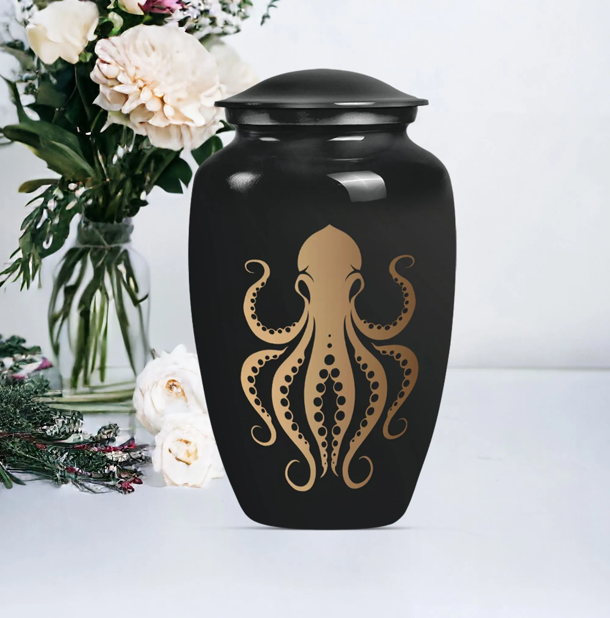 Octopus Eternity Vessel - A Cremation Tribute for Women Ashes