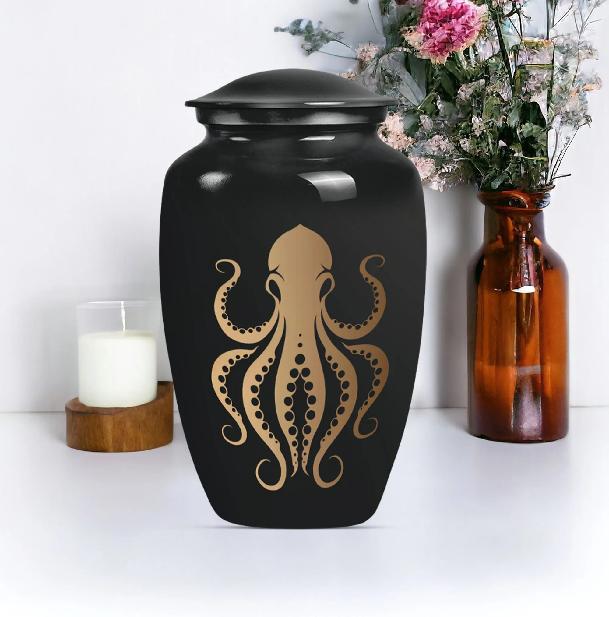Octopus Eternity Vessel - A Cremation Tribute for Women Ashes