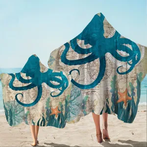 Octopus Love Hooded Towel
