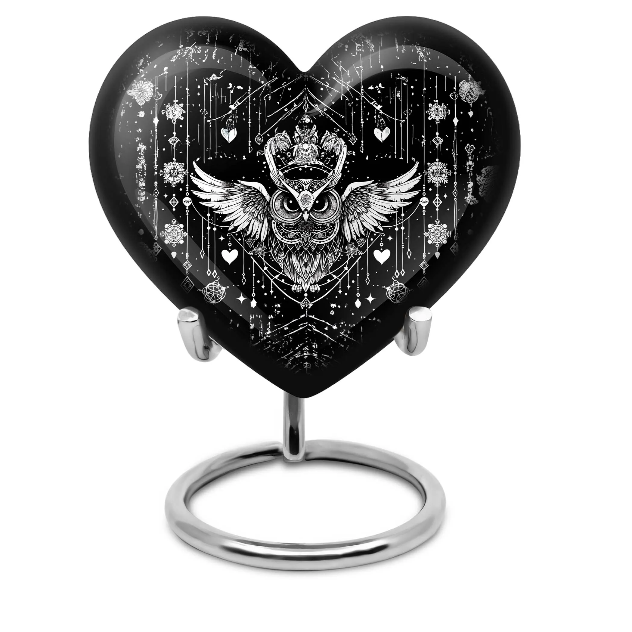 Owl Cremation Urn: Hearthstone Dual Keepsake for Burial Memories