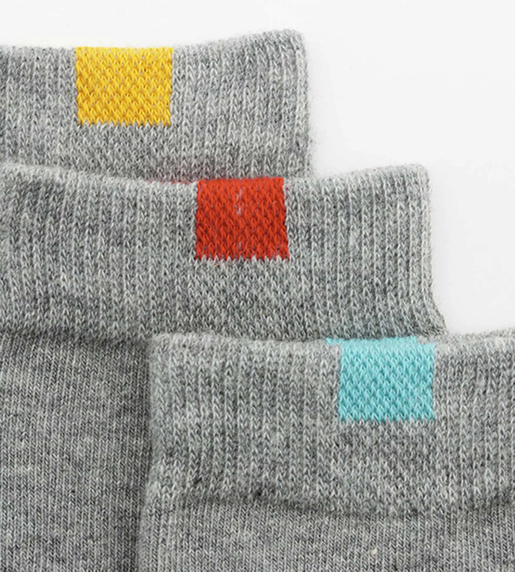 Pack of 5 pairs of children's socks in Heather Gray EcoDim cotton
