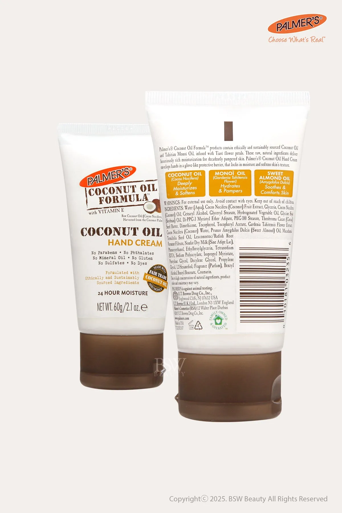 PALMER'S COCONUT OIL FORMULA HAND CREAM 2.1oz
