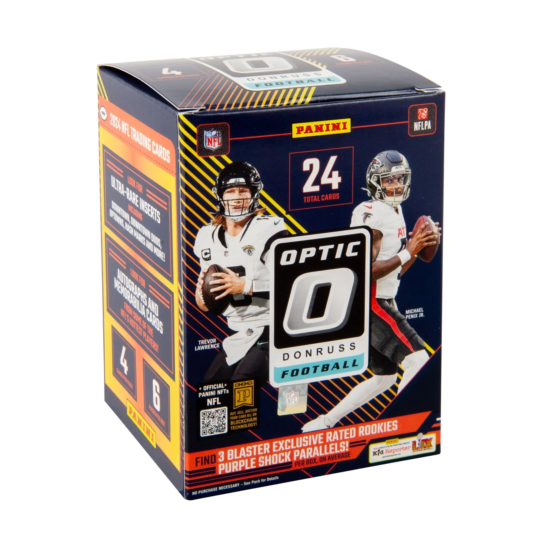 Panini 2024 Panini Donruss Optic Football Trading Cards Blaster Box - High Quality