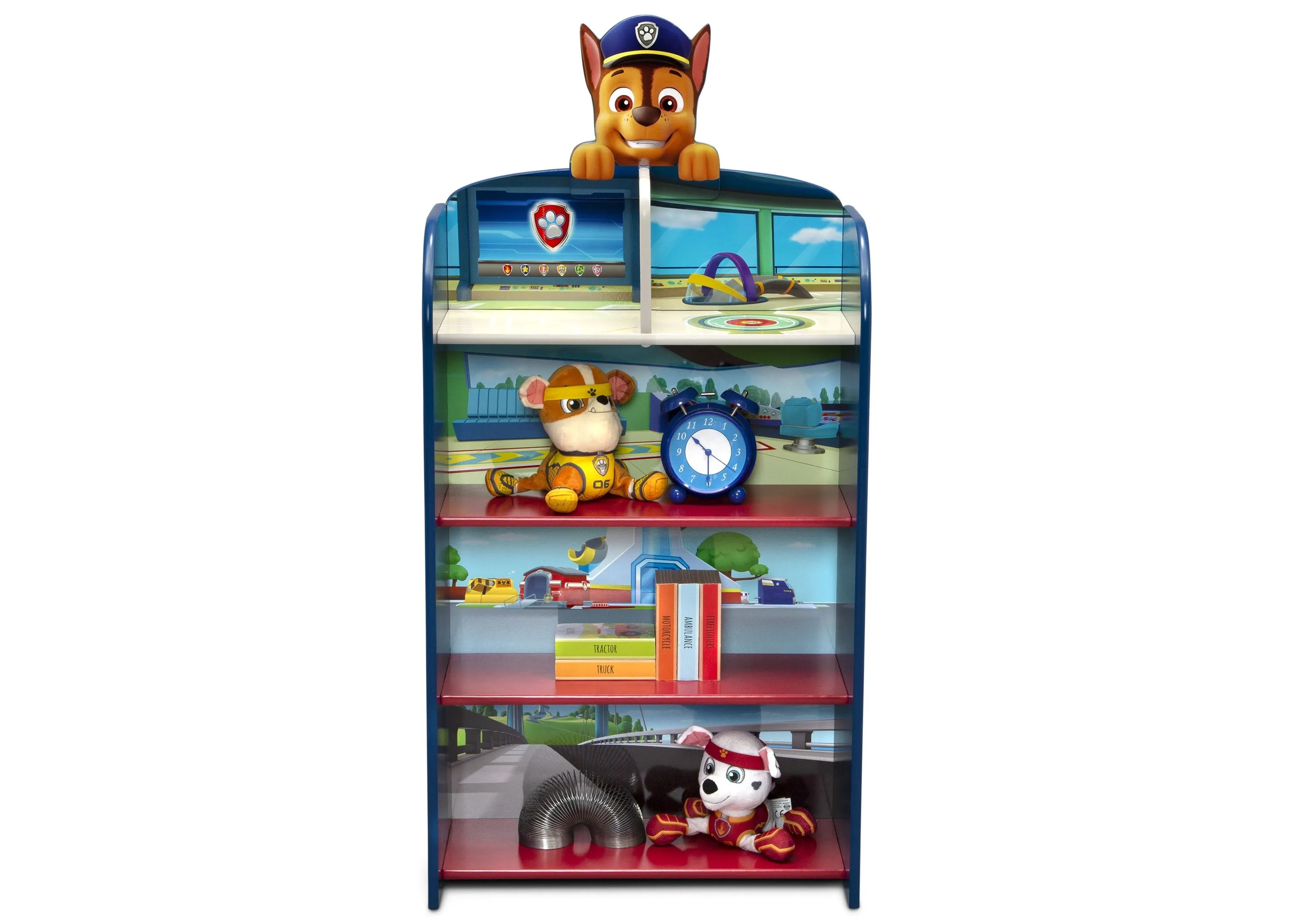 PAW Patrol Wooden Playhouse 4-Shelf Bookcase