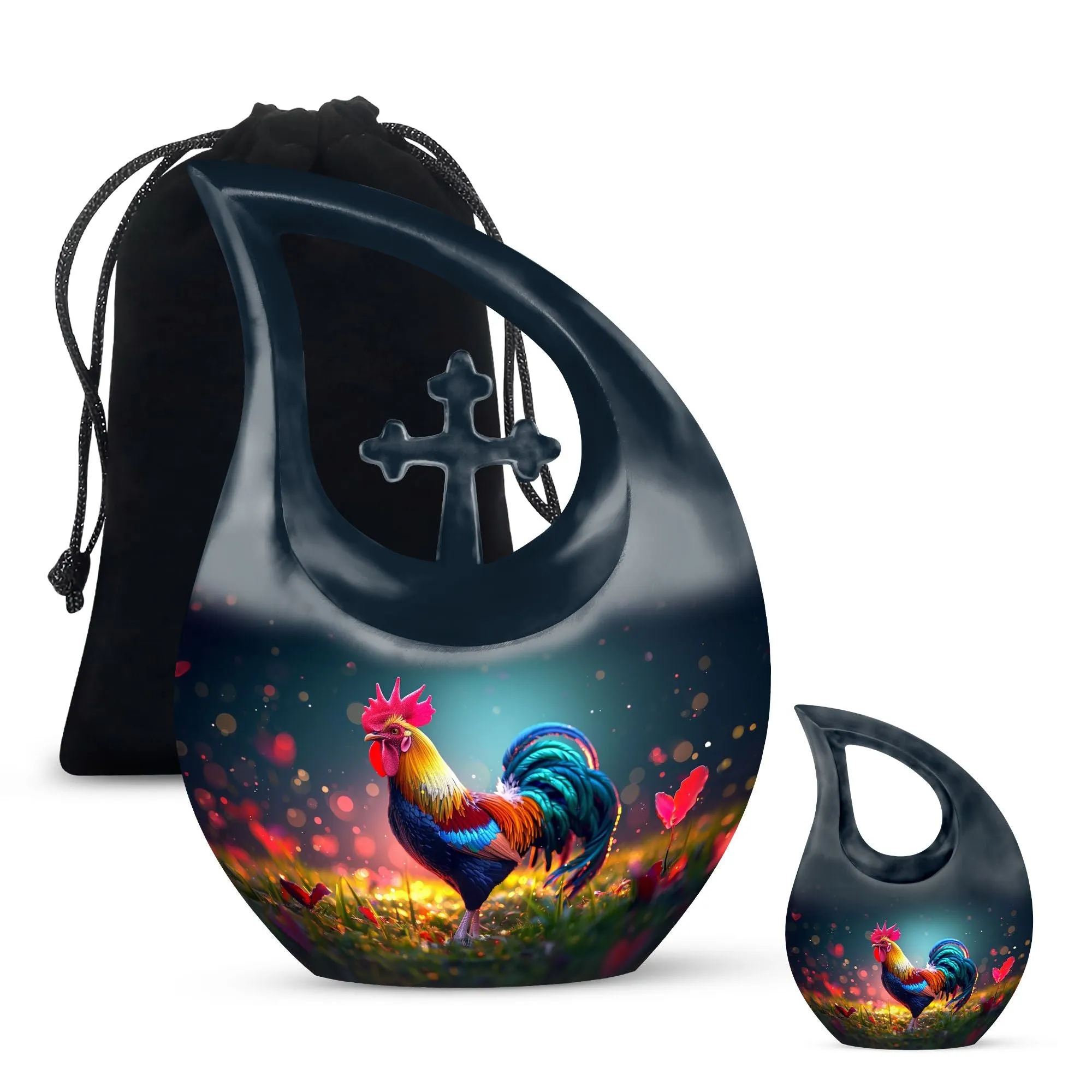 Peace Chicken Urn modern urn for human ashes cremation urn